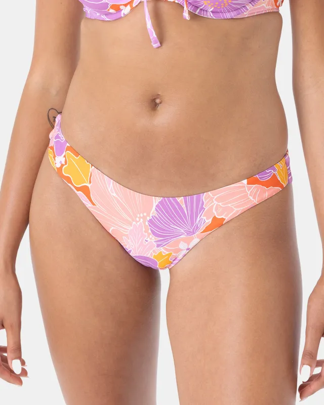 Bell Bottom Blooms Hipster Shirred Back Cheeky Bikini Bottom sold by Roxy