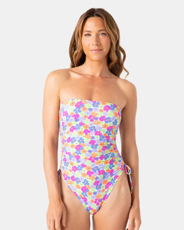 California Dreamin Bandeau One Piece Swimsuit sold by Roxy