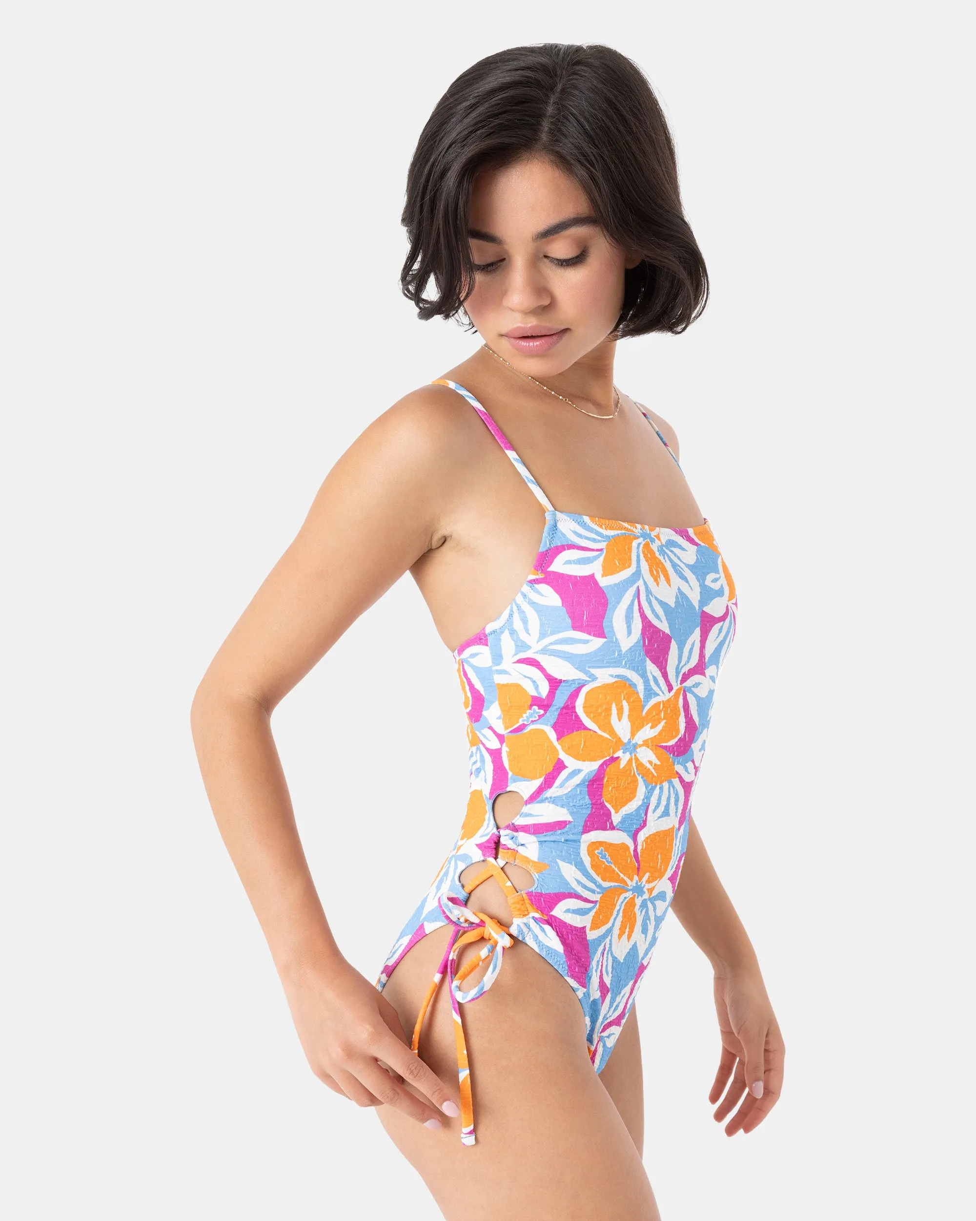 Topanga Canyon Lace Up Side One Piece Swimsuit sold by Roxy product image thumbnail 5
