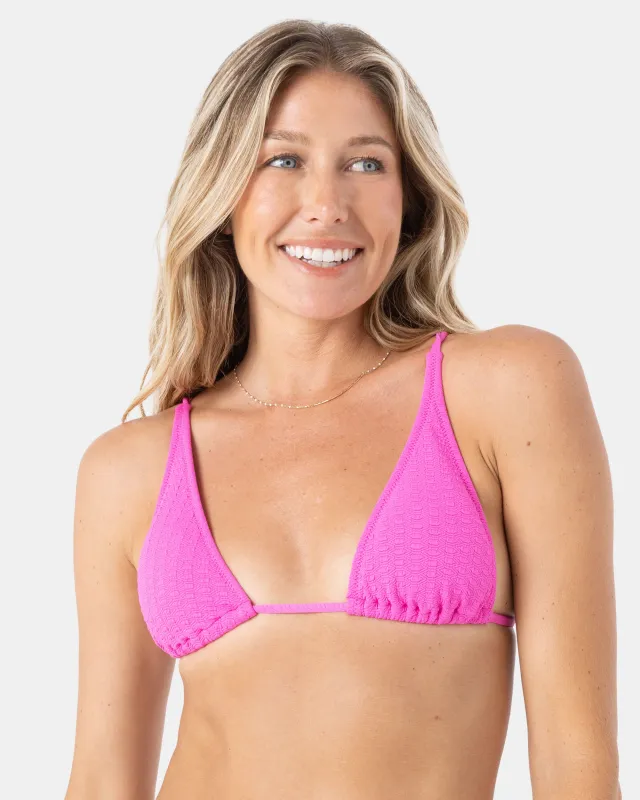 Haleiwa Built Up Triangle Bikini Top sold by Roxy