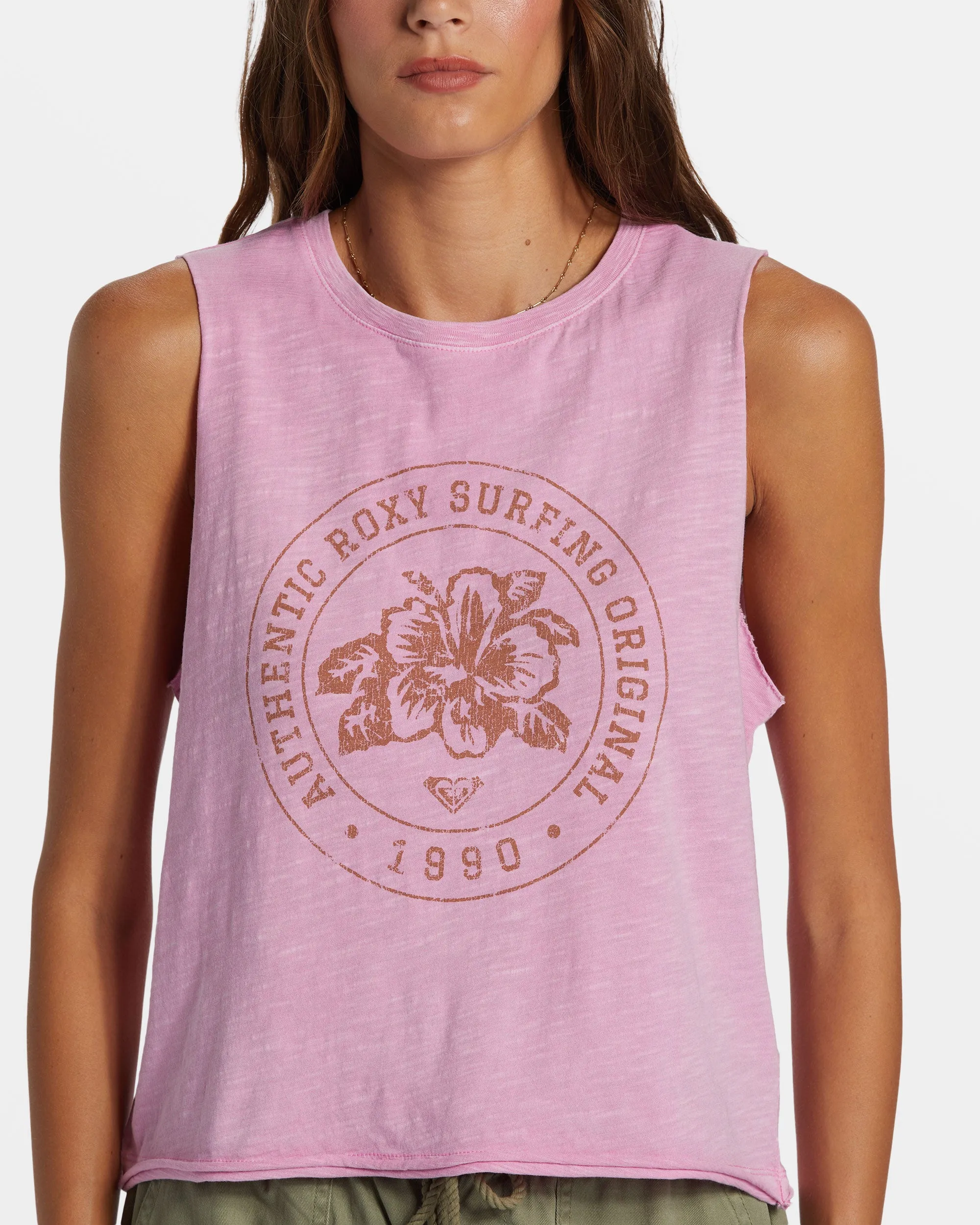 Roxy Surfing Original HLMT 2.0 Cropped Tank Top - Lilac Chiffon sold by Roxy product image thumbnail 4