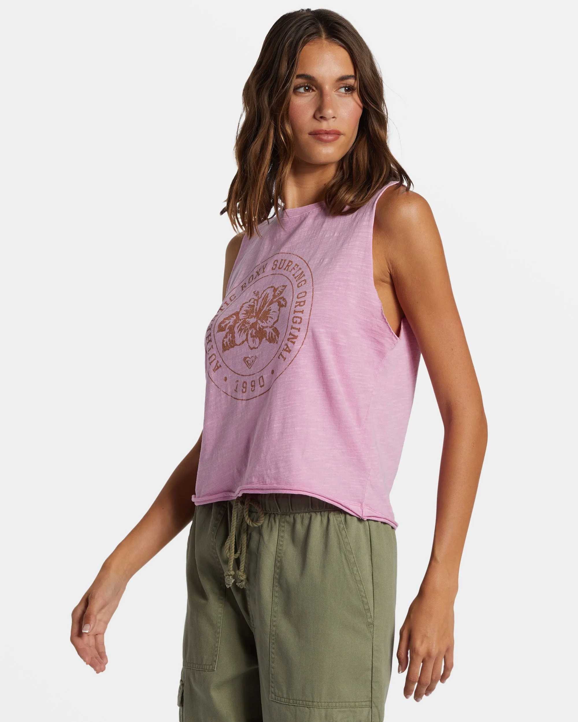 Roxy Surfing Original HLMT 2.0 Cropped Tank Top - Lilac Chiffon sold by Roxy product image thumbnail 5