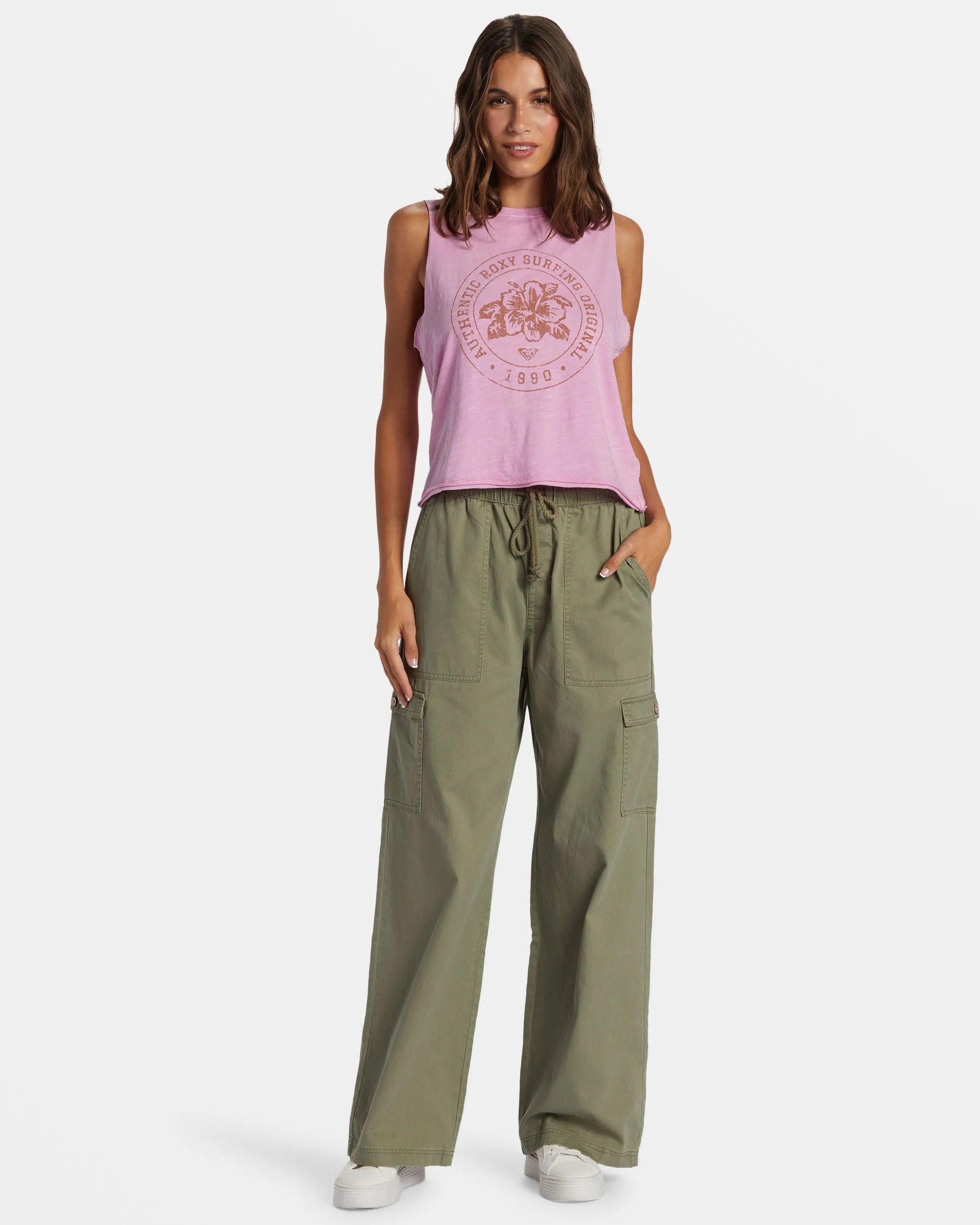 Roxy Surfing Original HLMT 2.0 Cropped Tank Top - Lilac Chiffon sold by Roxy product image thumbnail 3