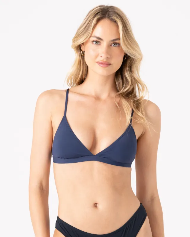 SD Beach Classics Fixed Triangle Bikini Top sold by Roxy