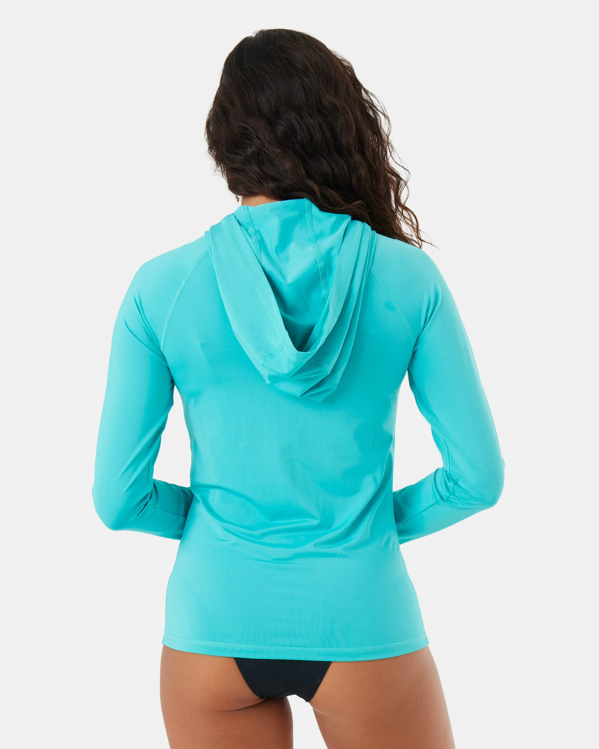 New Essentials Long Sleeve Hoodie Zipped Rashguard sold by Roxy product image thumbnail 2