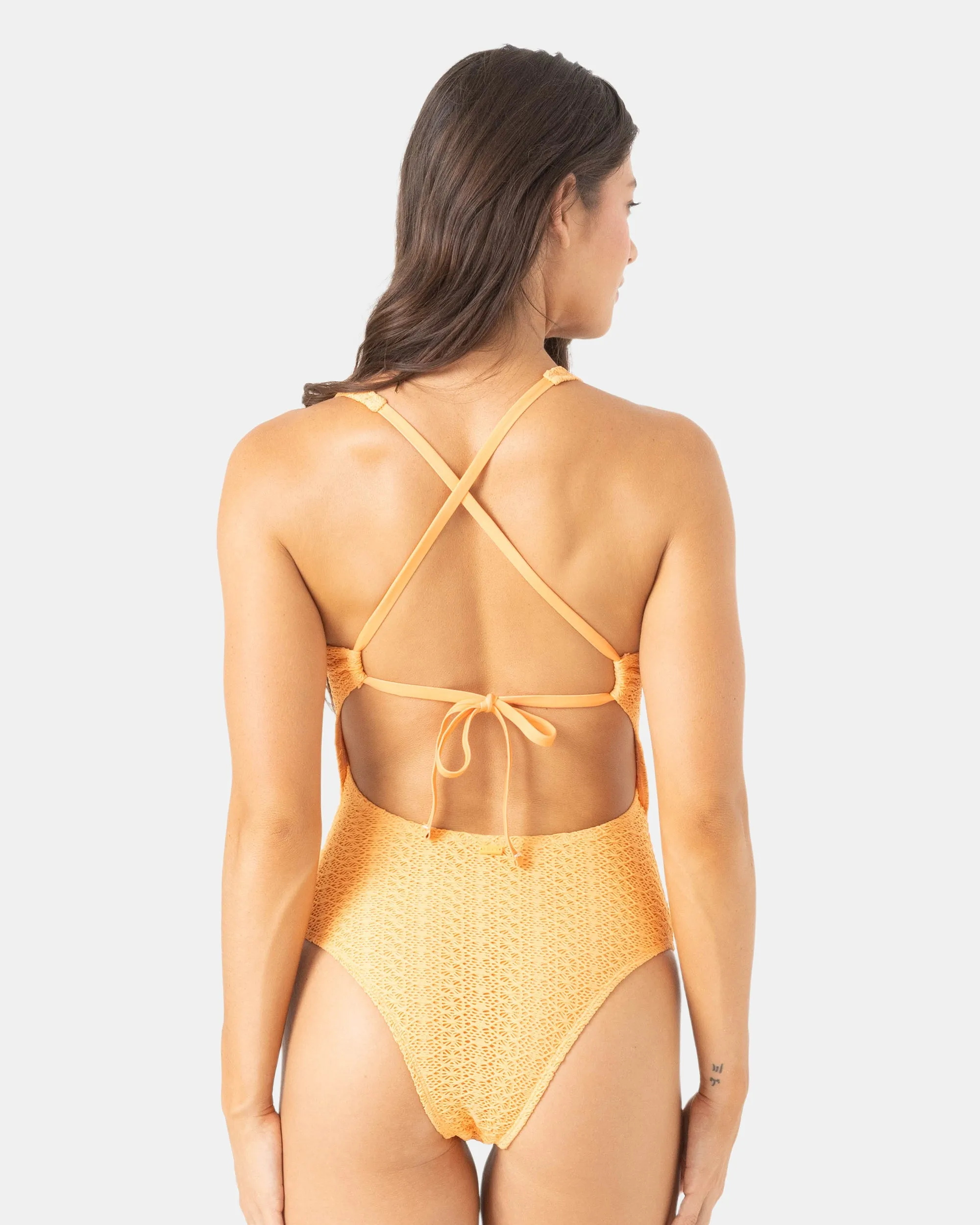 Crochet Plunge One Piece Swimsuit sold by Roxy product image thumbnail 2