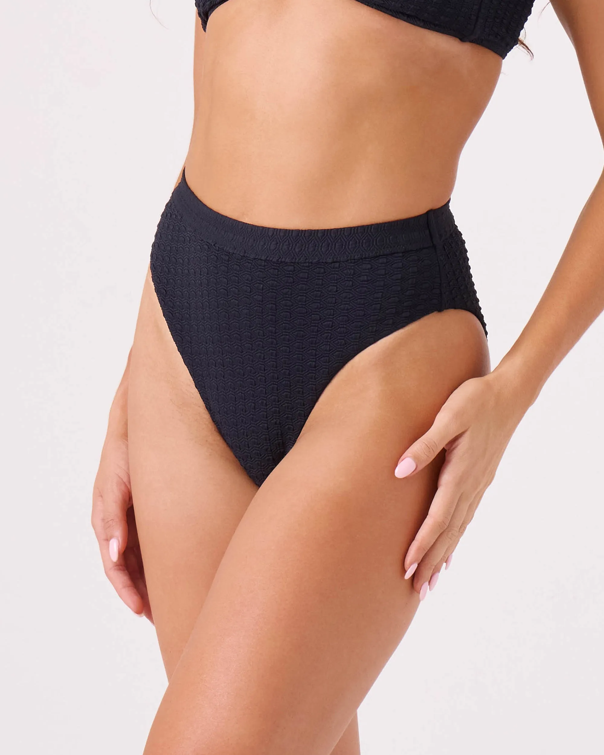 Haleiwa Banded High Waist Moderate Bikini Bottom sold by Roxy product image thumbnail 4