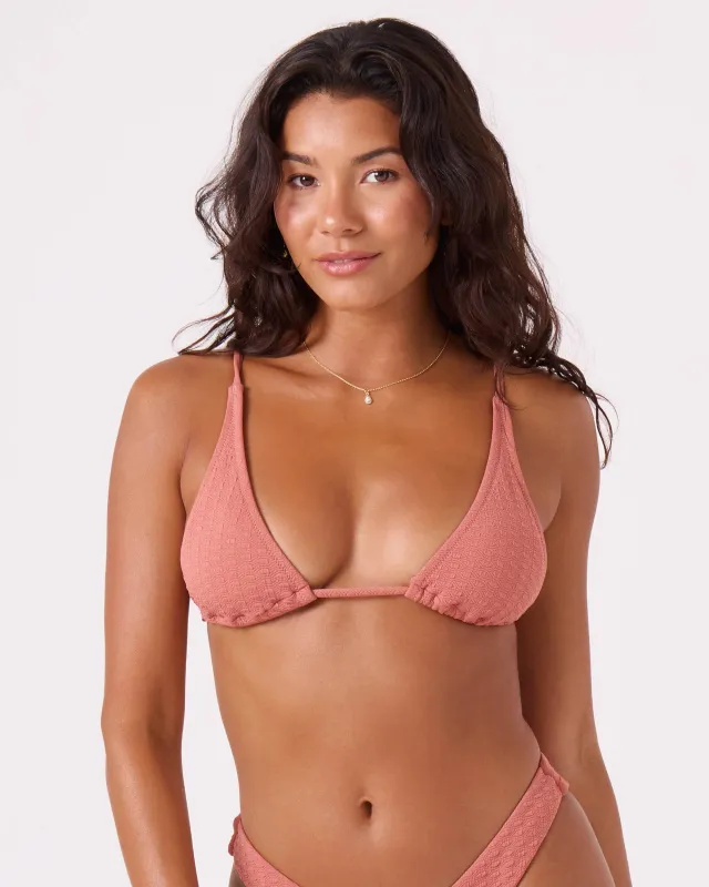 Haleiwa Built Up Triangle Bikini Top sold by Roxy