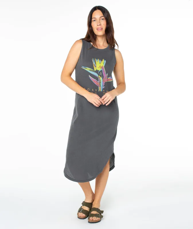 Tropicool Paradise Wildflower Midi Dress sold by Roxy