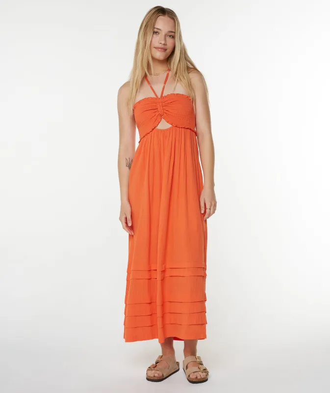 Saltwater Sweetness Midi Dress sold by Roxy