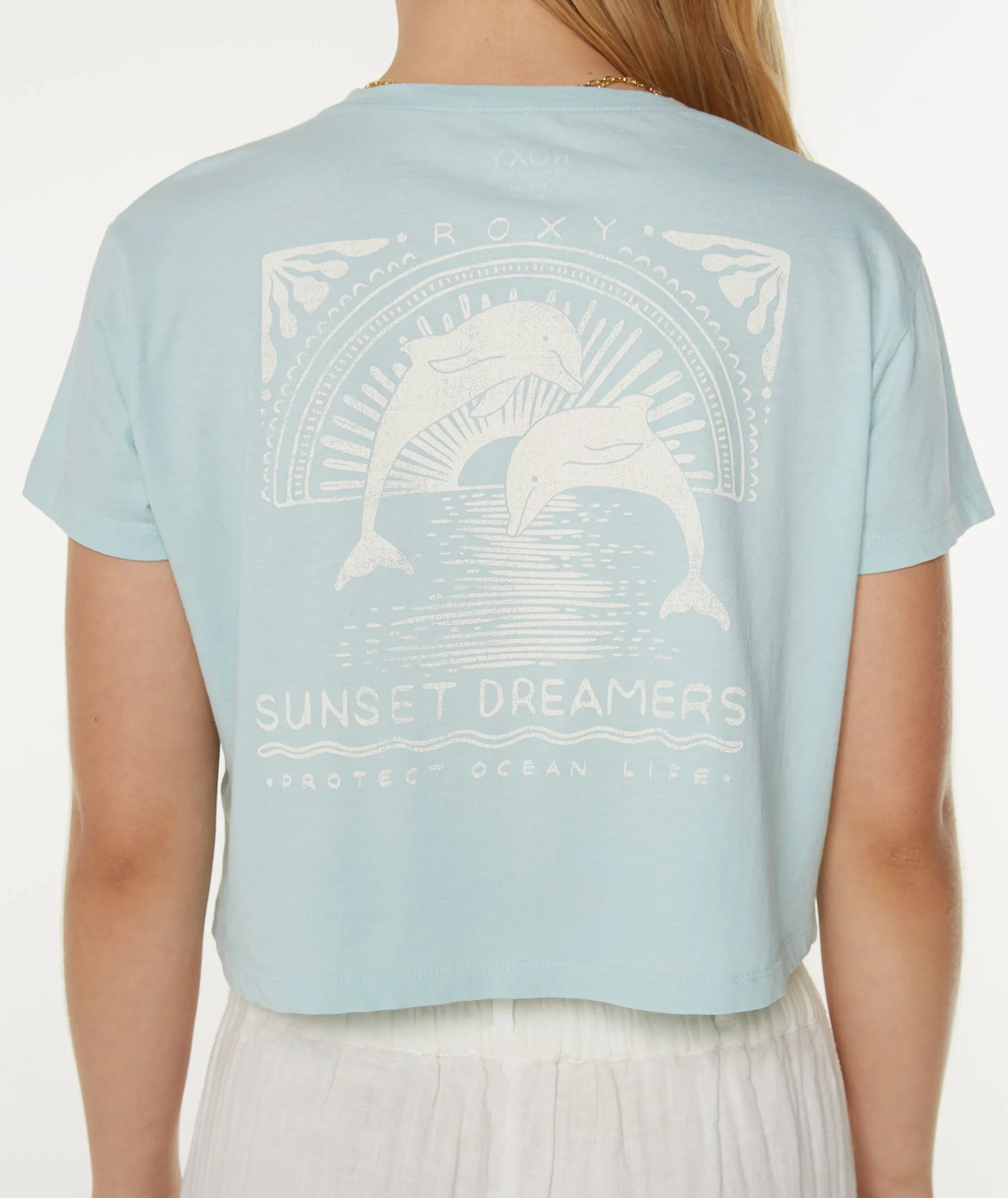 Sunset Dreams Cropped Boxy Tee sold by Roxy product image thumbnail 5