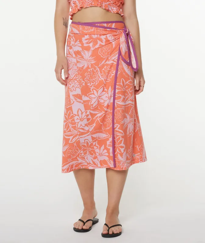 Palma Wrap Skirt sold by Roxy