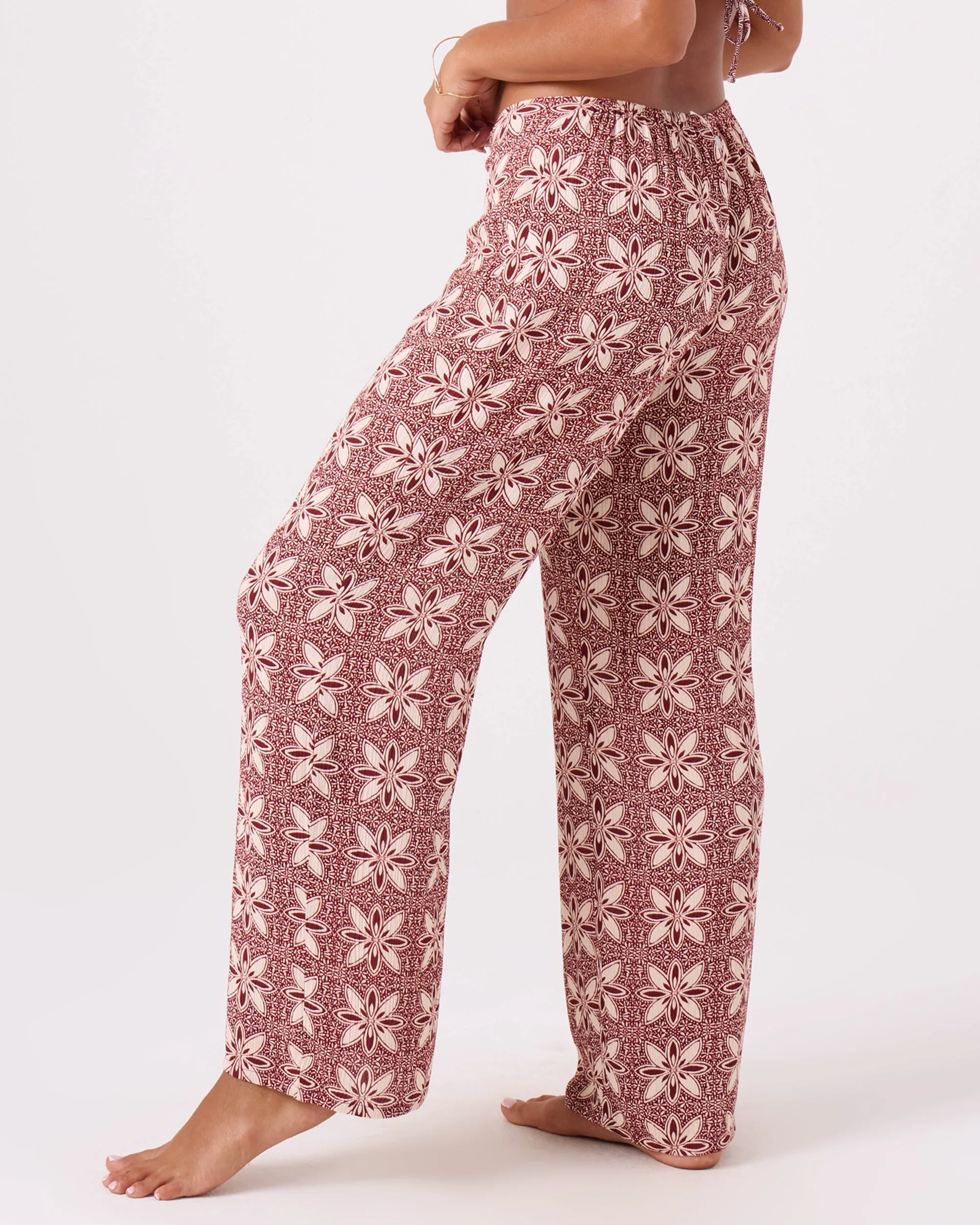 Batik Bloom Tie Front Cover Up Pant sold by Roxy product image thumbnail 4