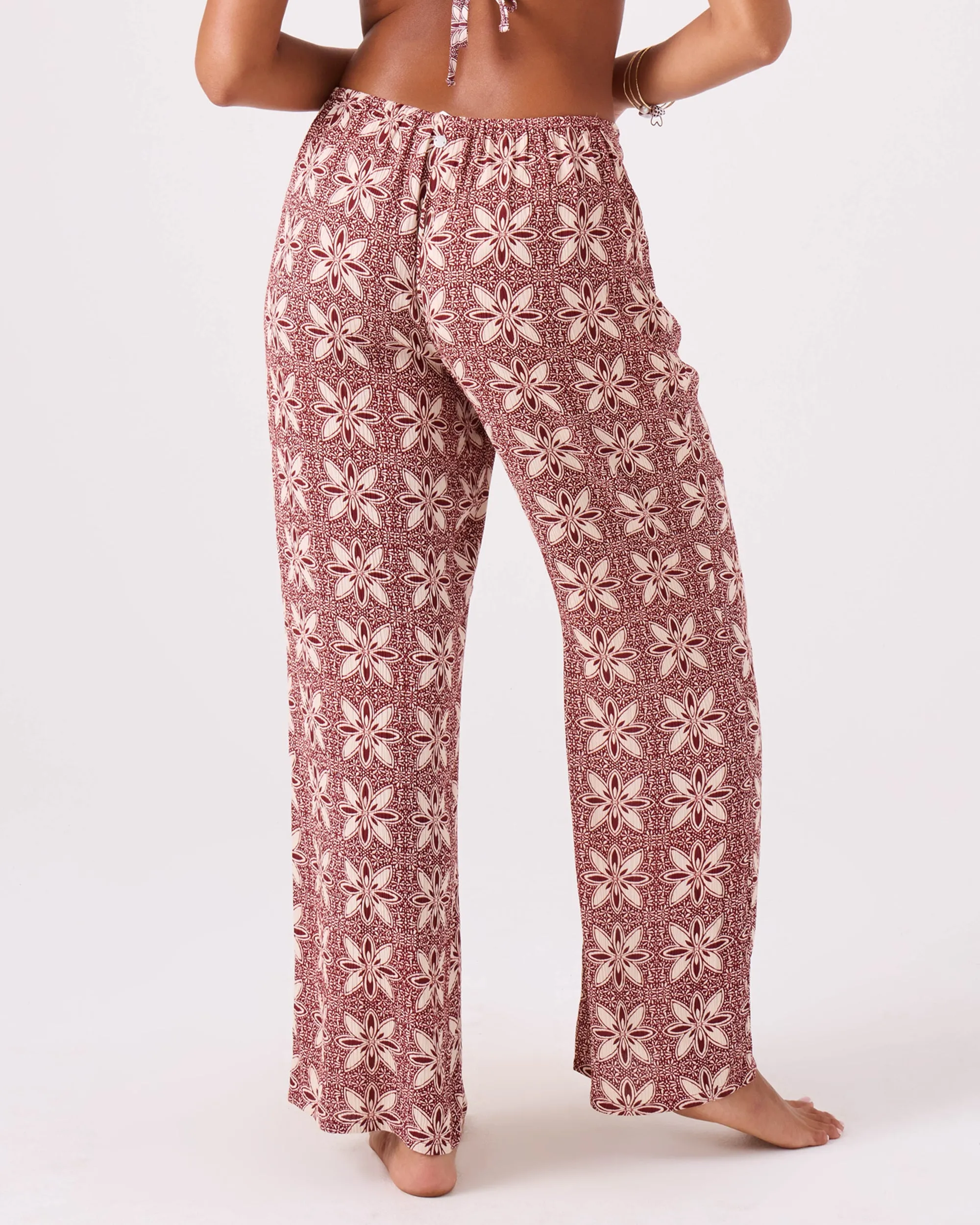 Batik Bloom Tie Front Cover Up Pant sold by Roxy product image thumbnail 2