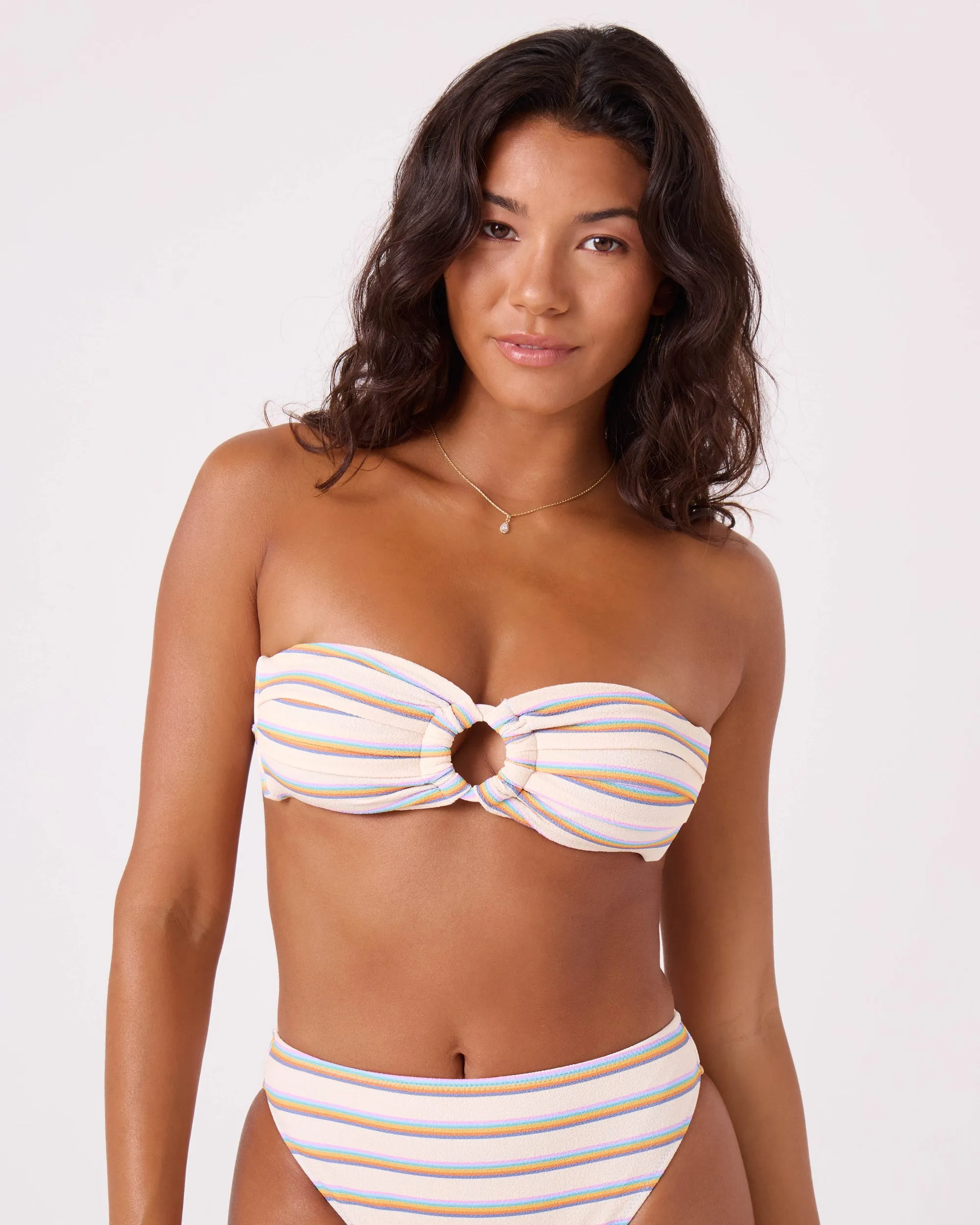 Go My Way Ring Bandeau Bikini Top sold by Roxy