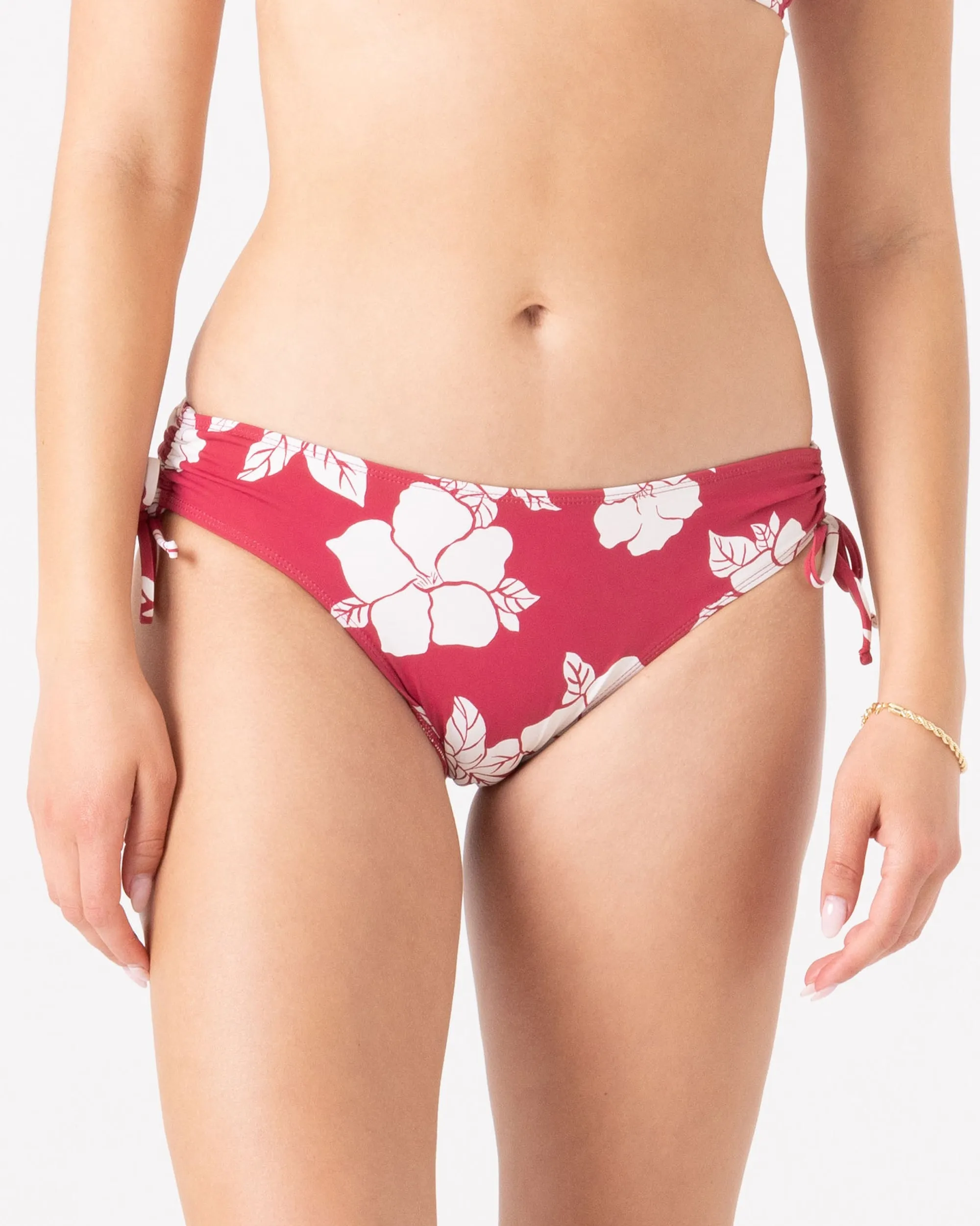 Hibiscus Hideaway Hipster Lace Full Bikini Bottom sold by Roxy
