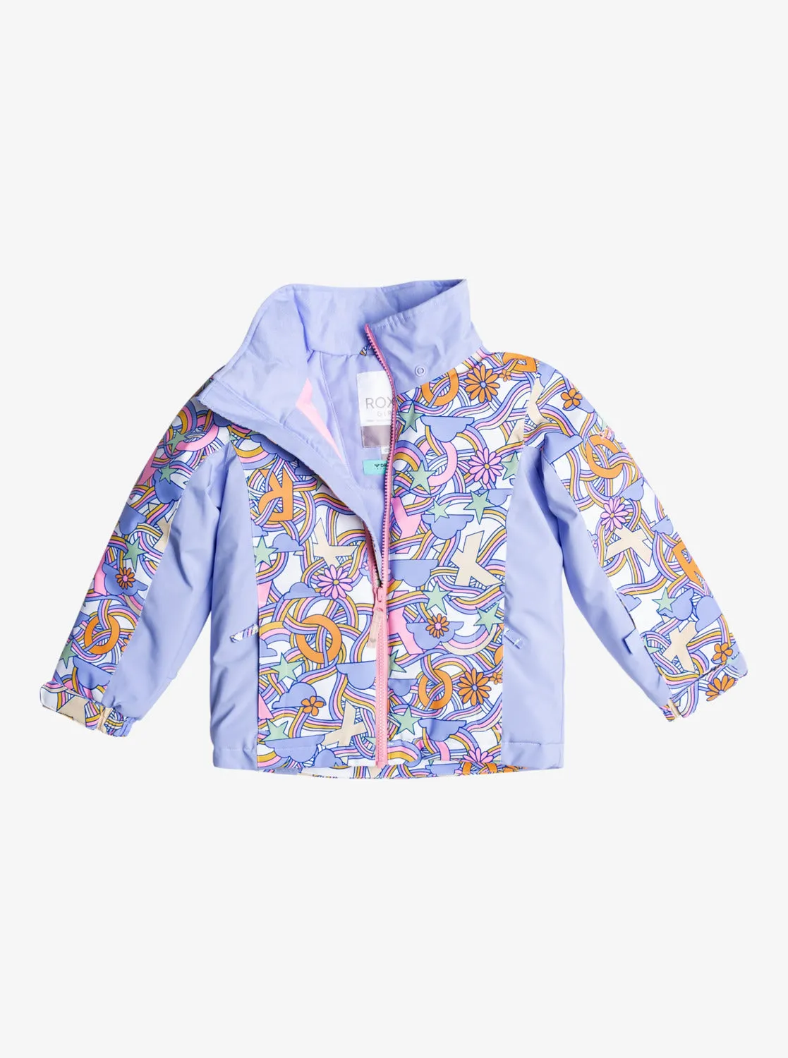 Girls 2-7 Snowy Tale Technical Snow Jacket - Bright White Big Deal sold by Roxy product image thumbnail 3