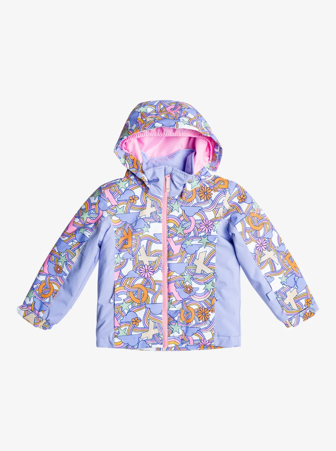 Girls 2-7 Snowy Tale Technical Snow Jacket - Bright White Big Deal sold by Roxy
