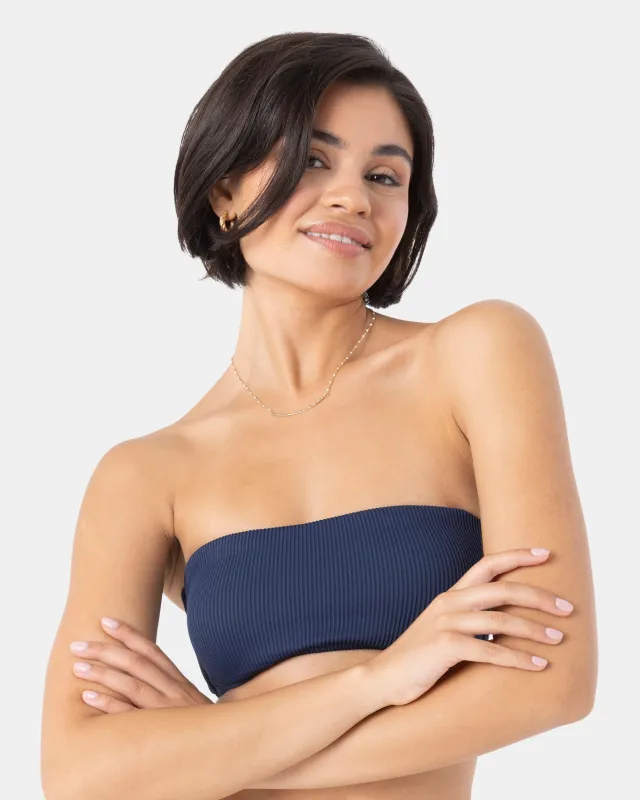 Rib Roxy Love Lace Bandeau Bikini Top sold by Roxy