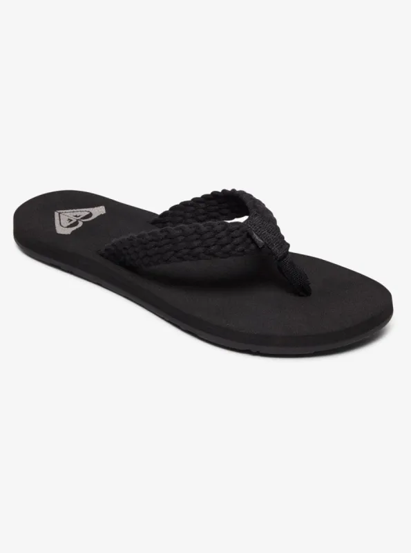 Porto Flip-Flops - Black sold by Roxy