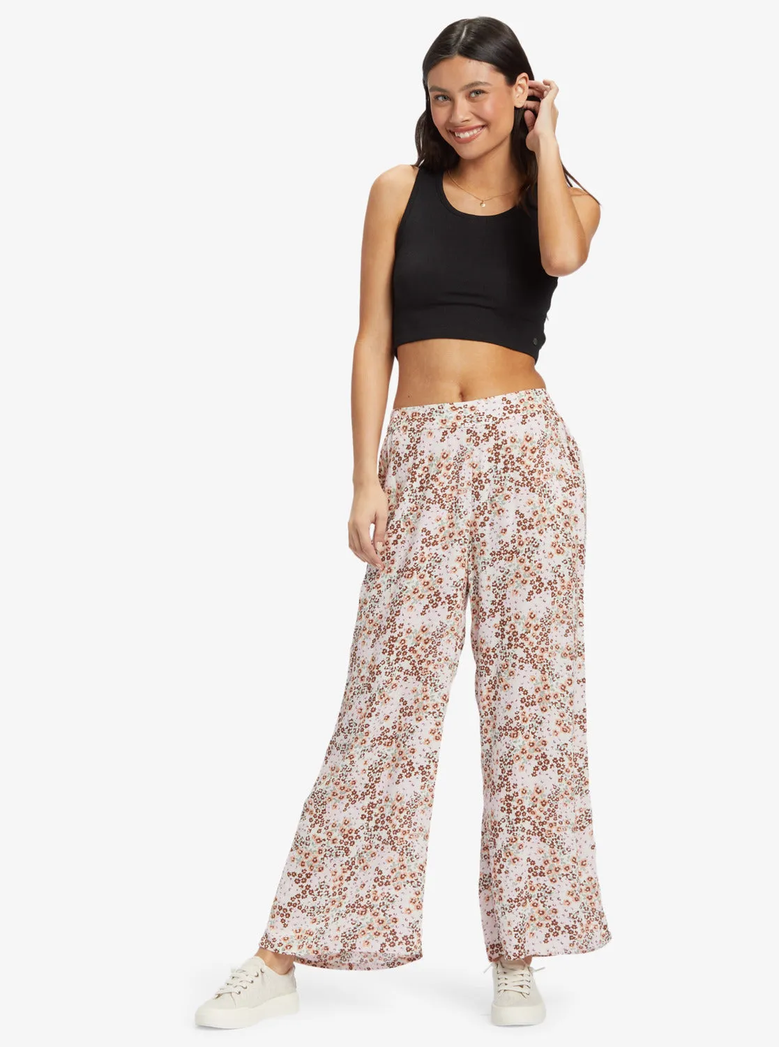 Midnight Avenue Pants - Wild Fields Floral Warm Taupe sold by Roxy product image thumbnail 4