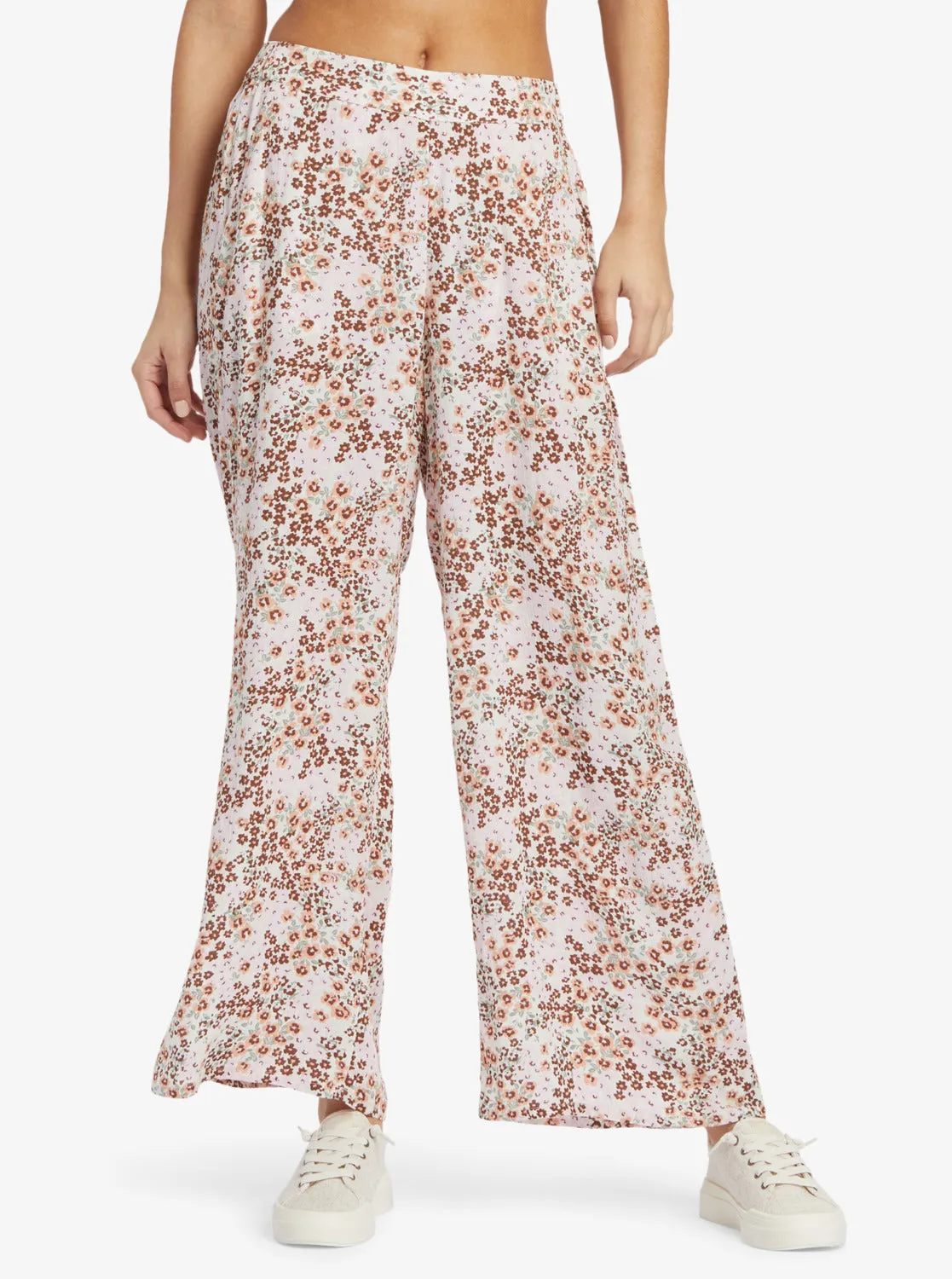 Midnight Avenue Pants - Wild Fields Floral Warm Taupe sold by Roxy