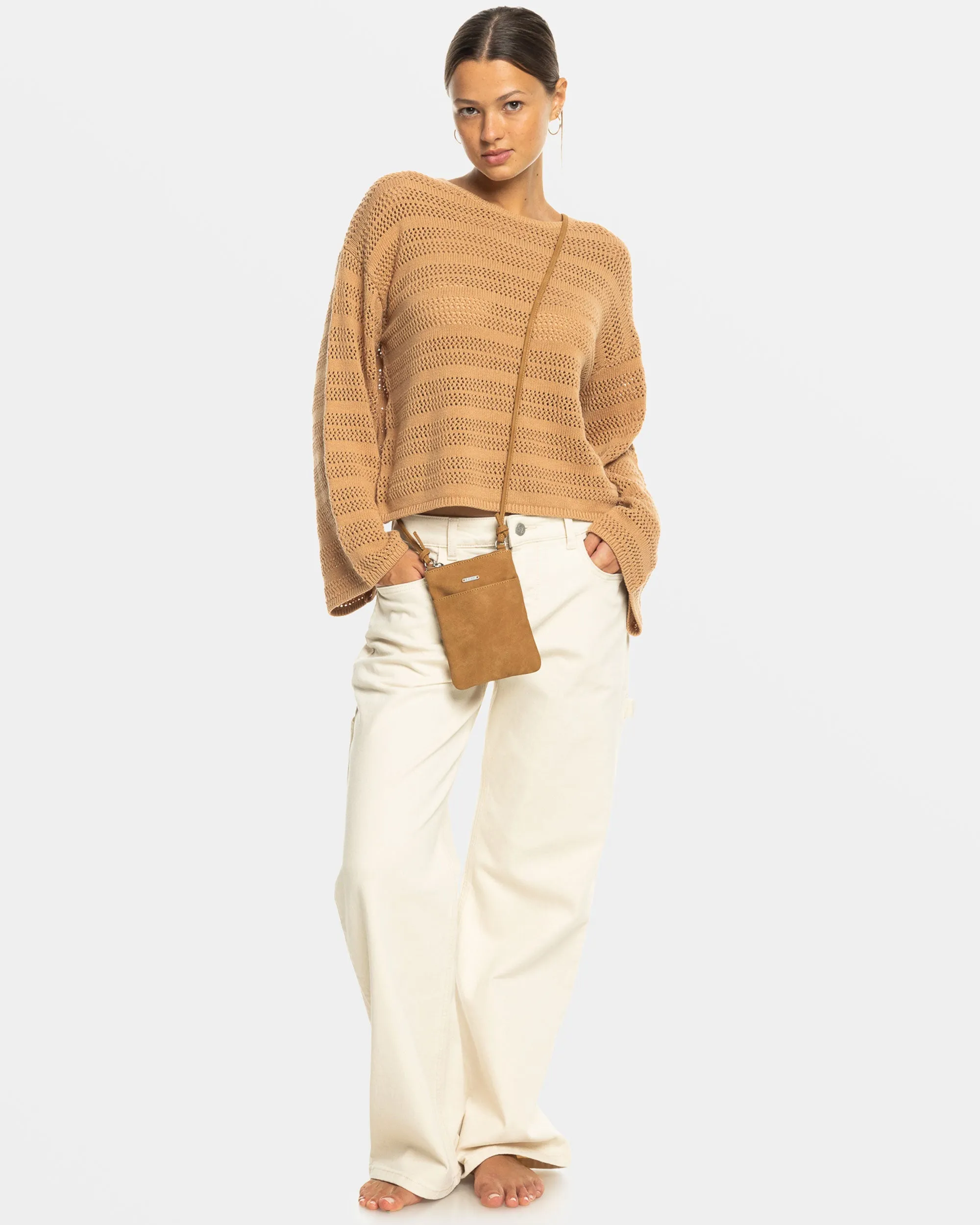 As You Can Small Crossbody Phone Bag - Camel sold by Roxy product image thumbnail 5