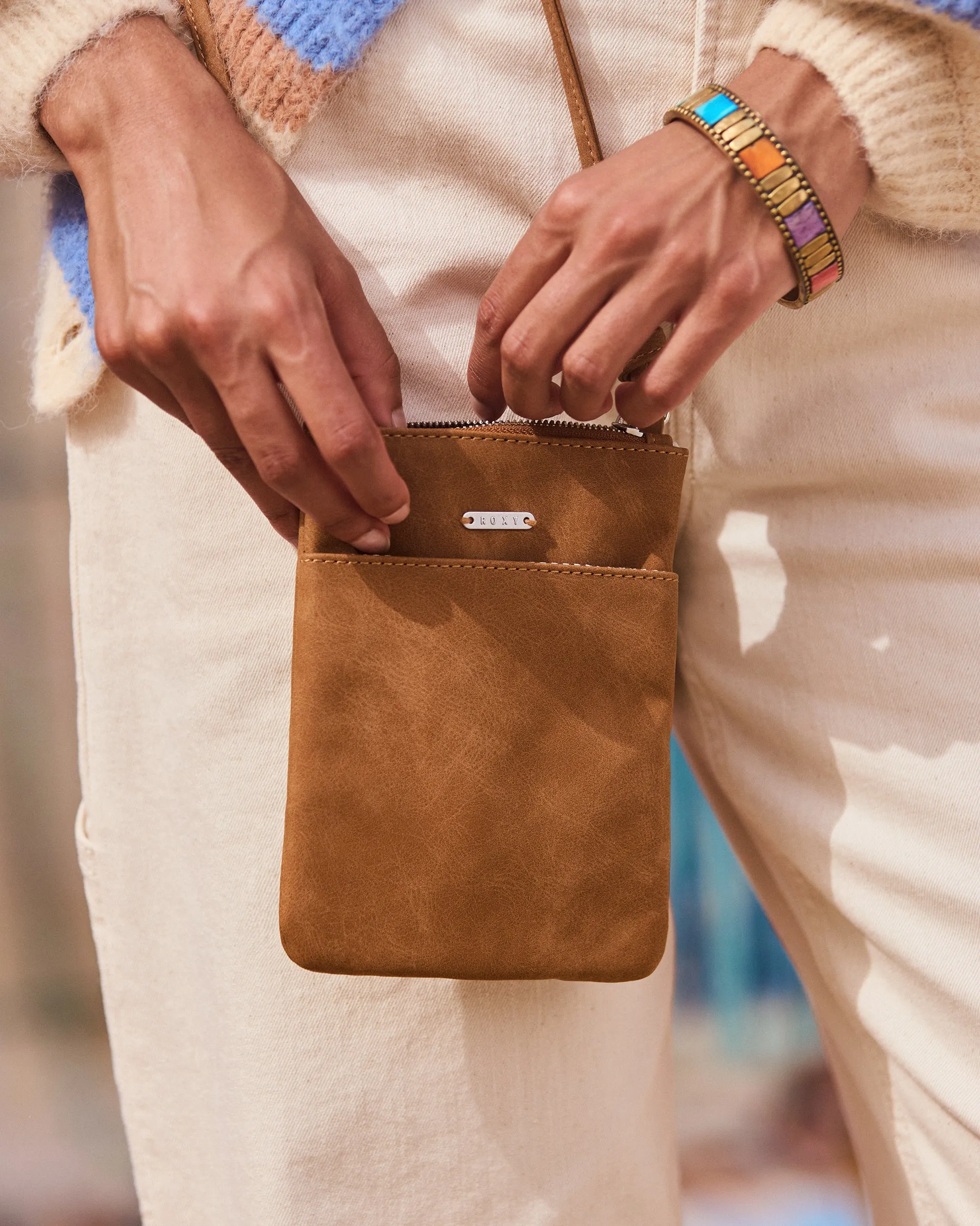 As You Can Small Crossbody Phone Bag - Camel sold by Roxy