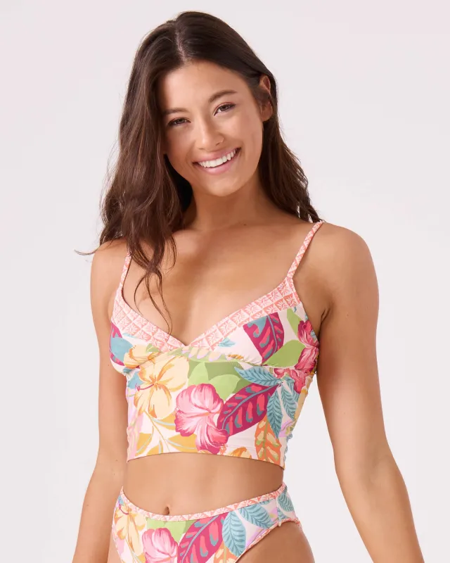 Hot Tropics V-Neck Cami Bikini Top sold by Roxy