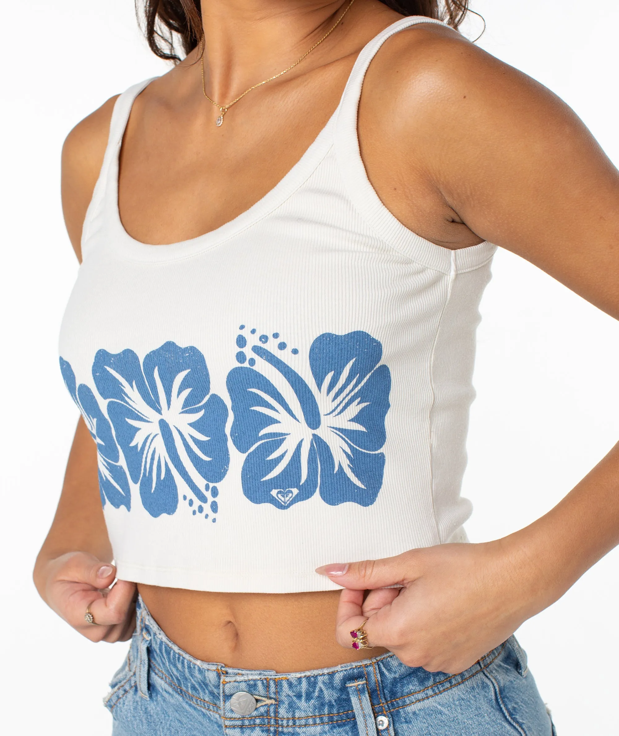 Flower Block Wanderer Tank sold by Roxy product image thumbnail 4