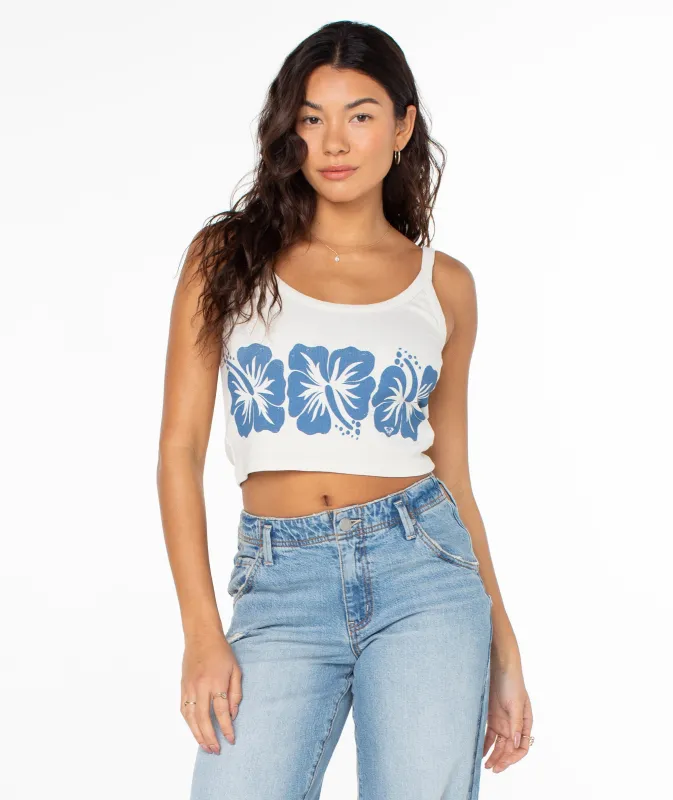 Flower Block Wanderer Tank sold by Roxy