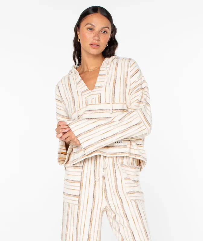 Rich Coast Striped Poncho sold by Roxy