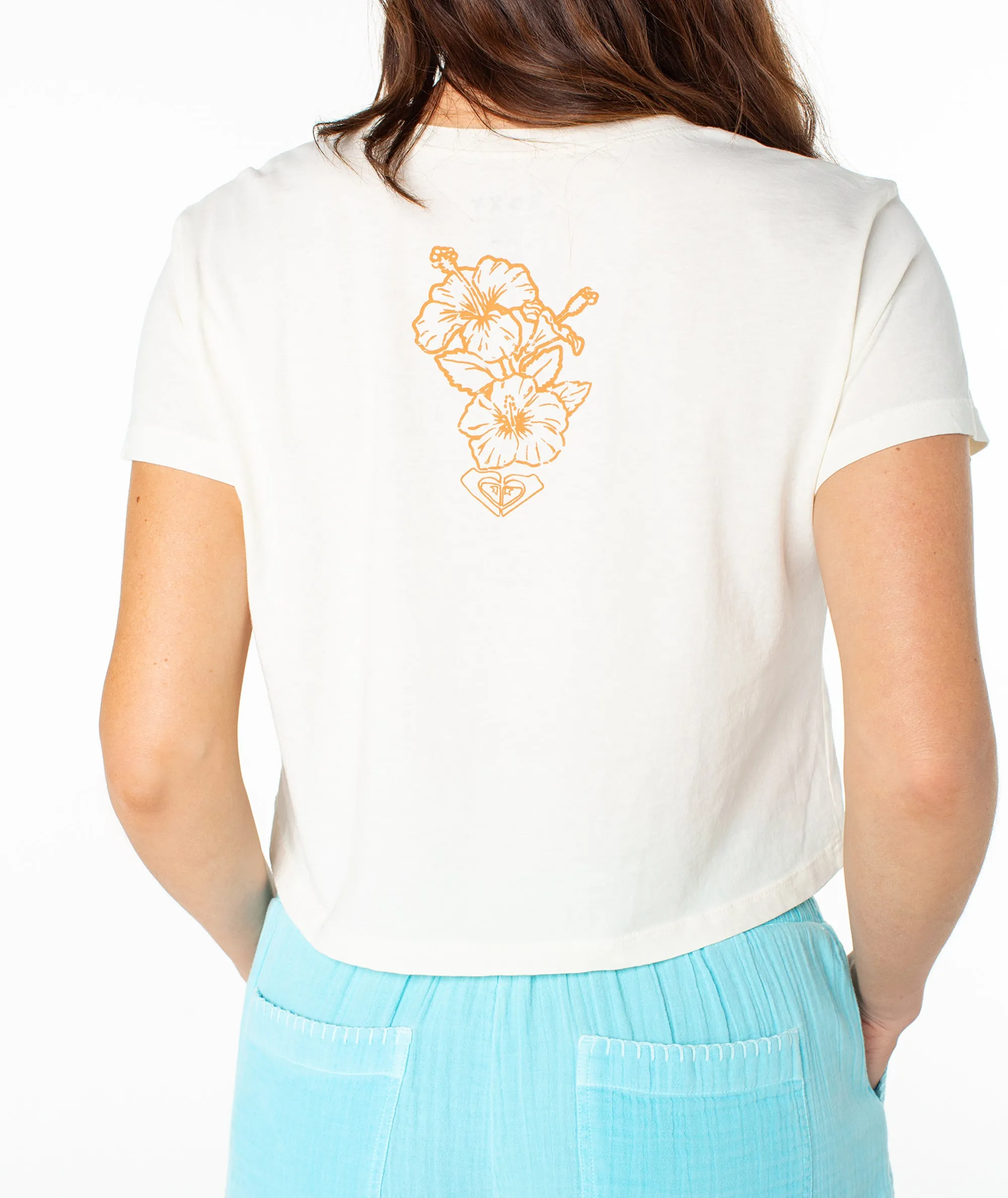 Beach Collage Cropped Boxy Tee sold by Roxy product image thumbnail 5