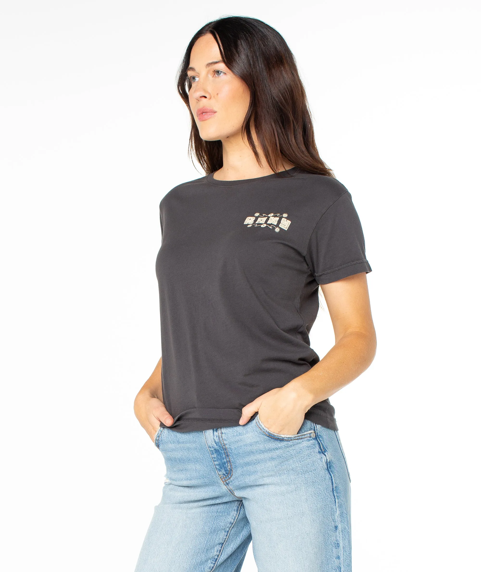 Poly Blocks Boyfriend Tee sold by Roxy product image thumbnail 3