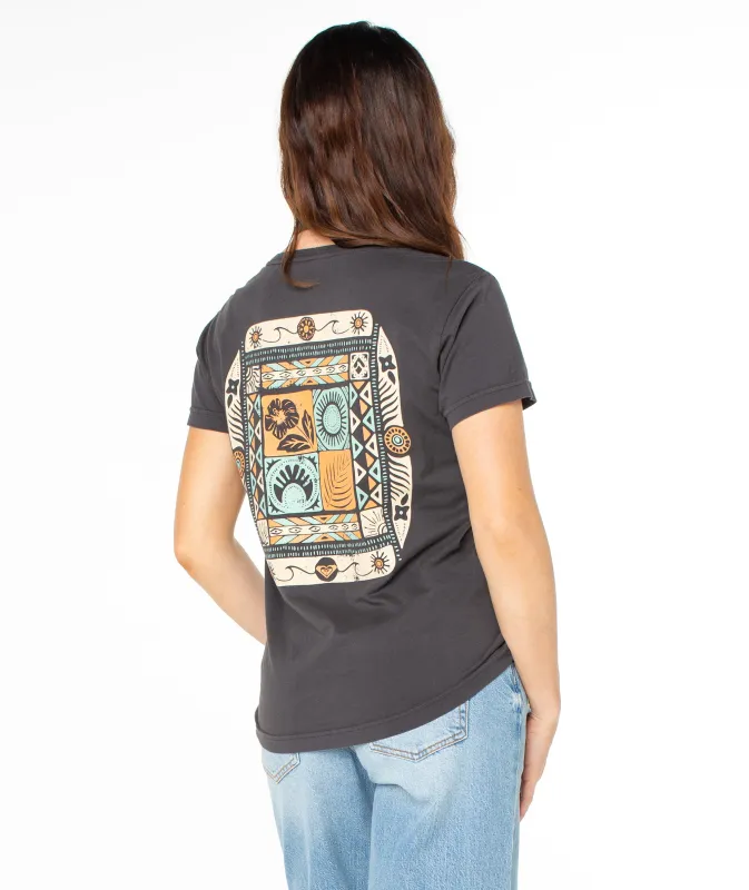 Poly Blocks Boyfriend Tee sold by Roxy