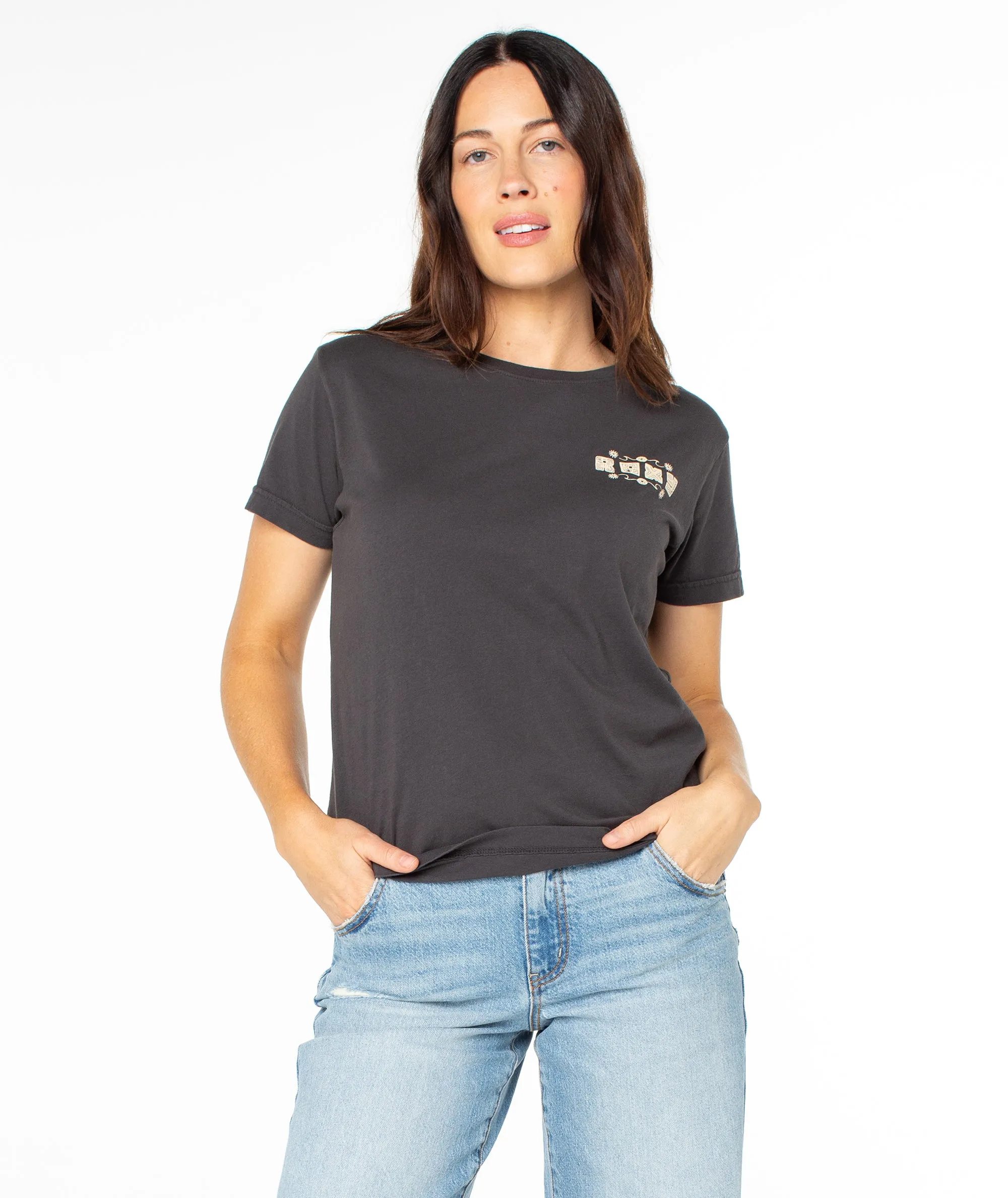 Poly Blocks Boyfriend Tee sold by Roxy product image thumbnail 2