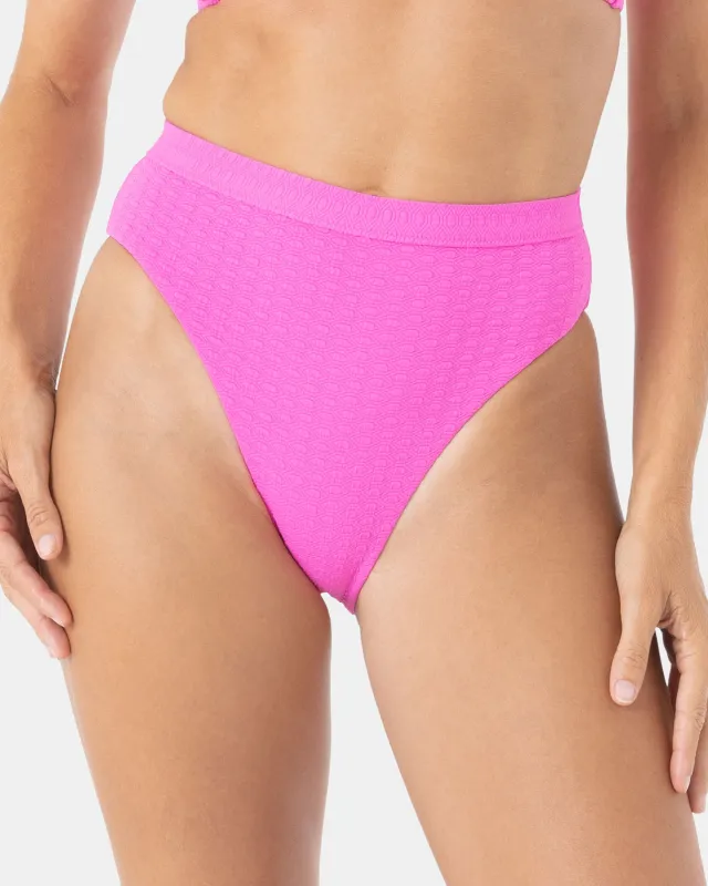 Haleiwa Banded High Waist Moderate Bikini Bottom sold by Roxy