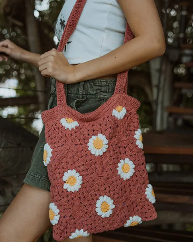 Wandering Beach Crochet Tote Bag sold by Roxy