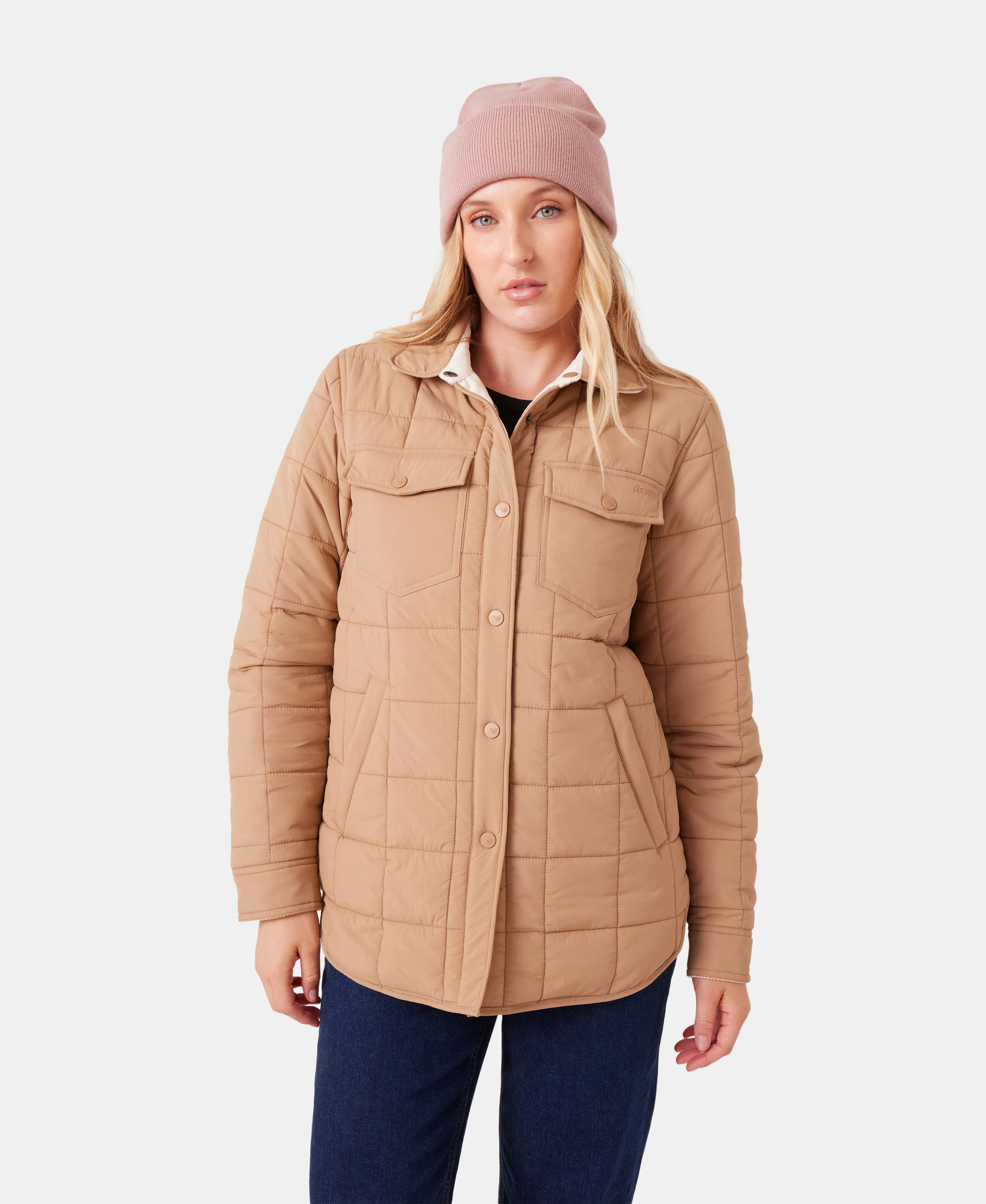 Alpine Quilted Shacket sold by Roxy product image thumbnail 3