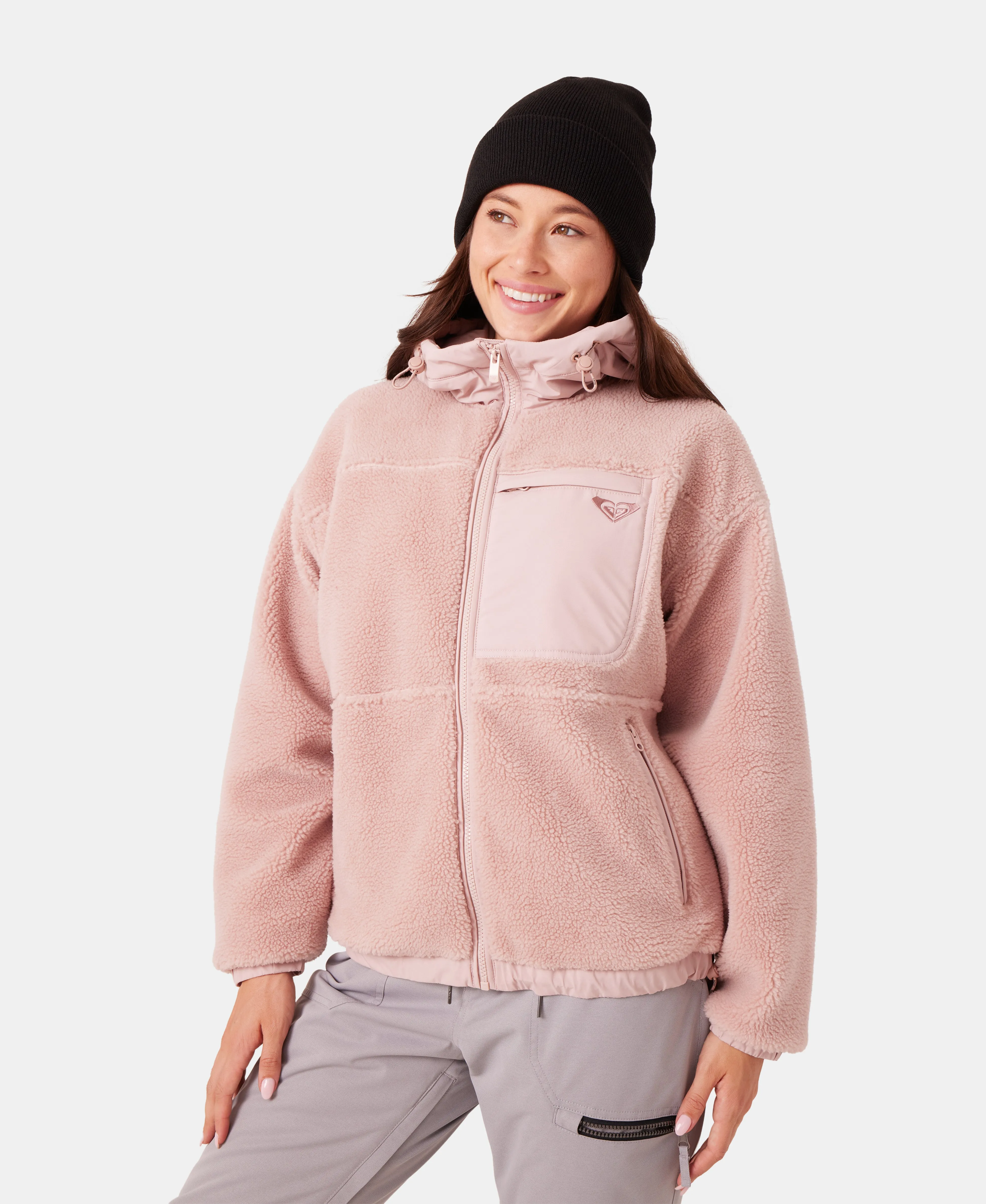 Everest Hooded Sherpa Jacket sold by Roxy product image thumbnail 3