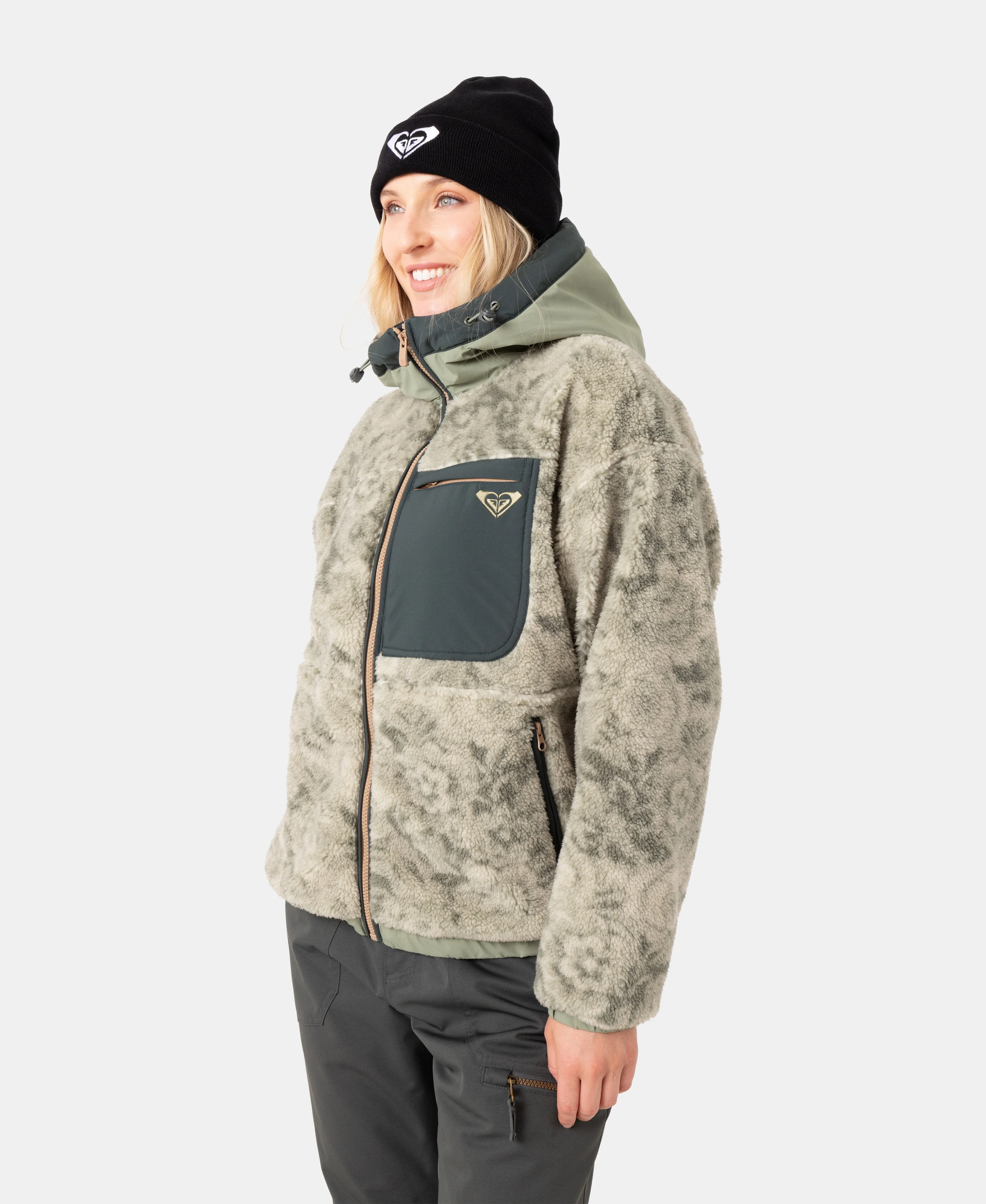 Everest Hooded Sherpa Jacket sold by Roxy product image thumbnail 4