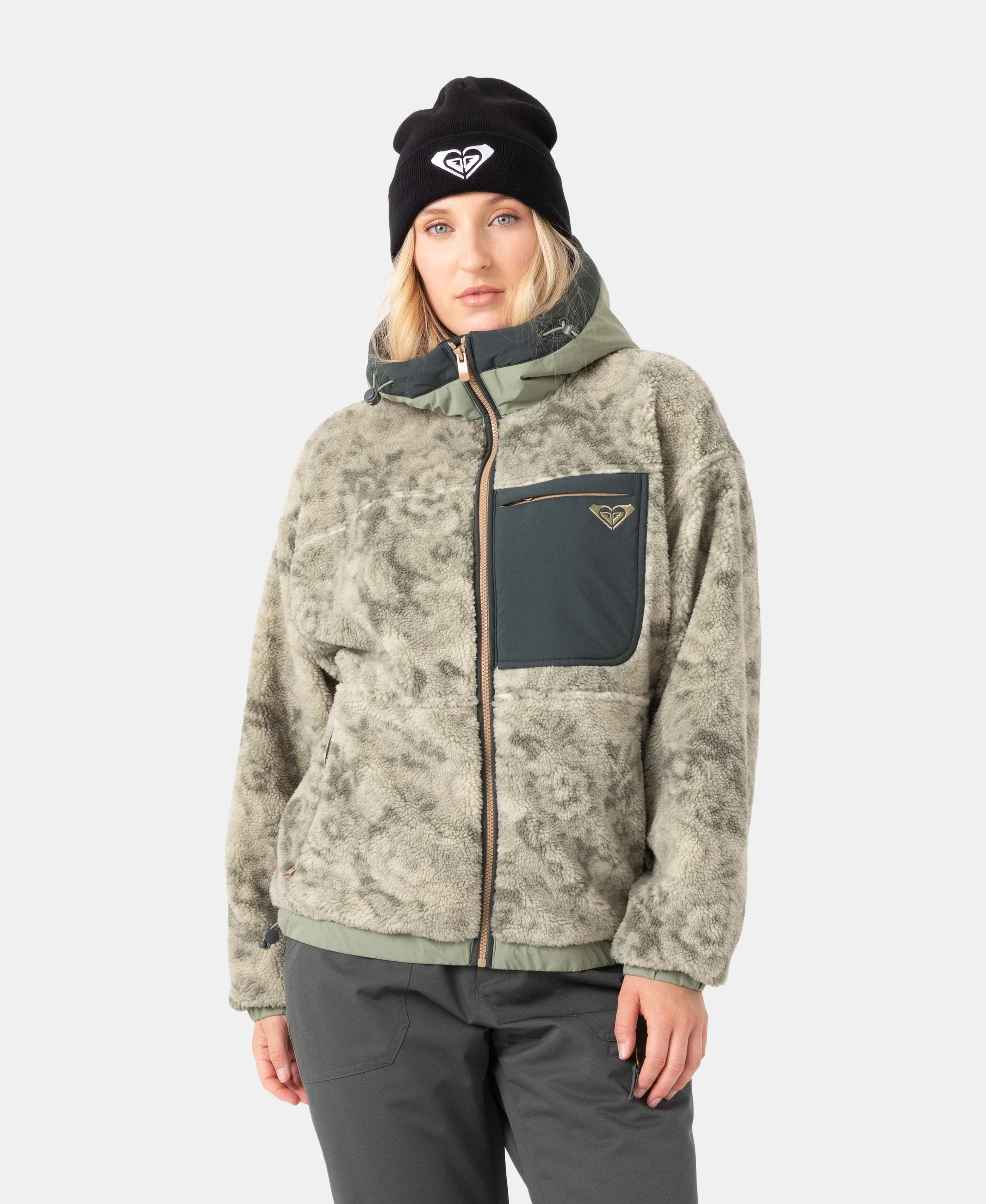Everest Hooded Sherpa Jacket sold by Roxy product image thumbnail 3