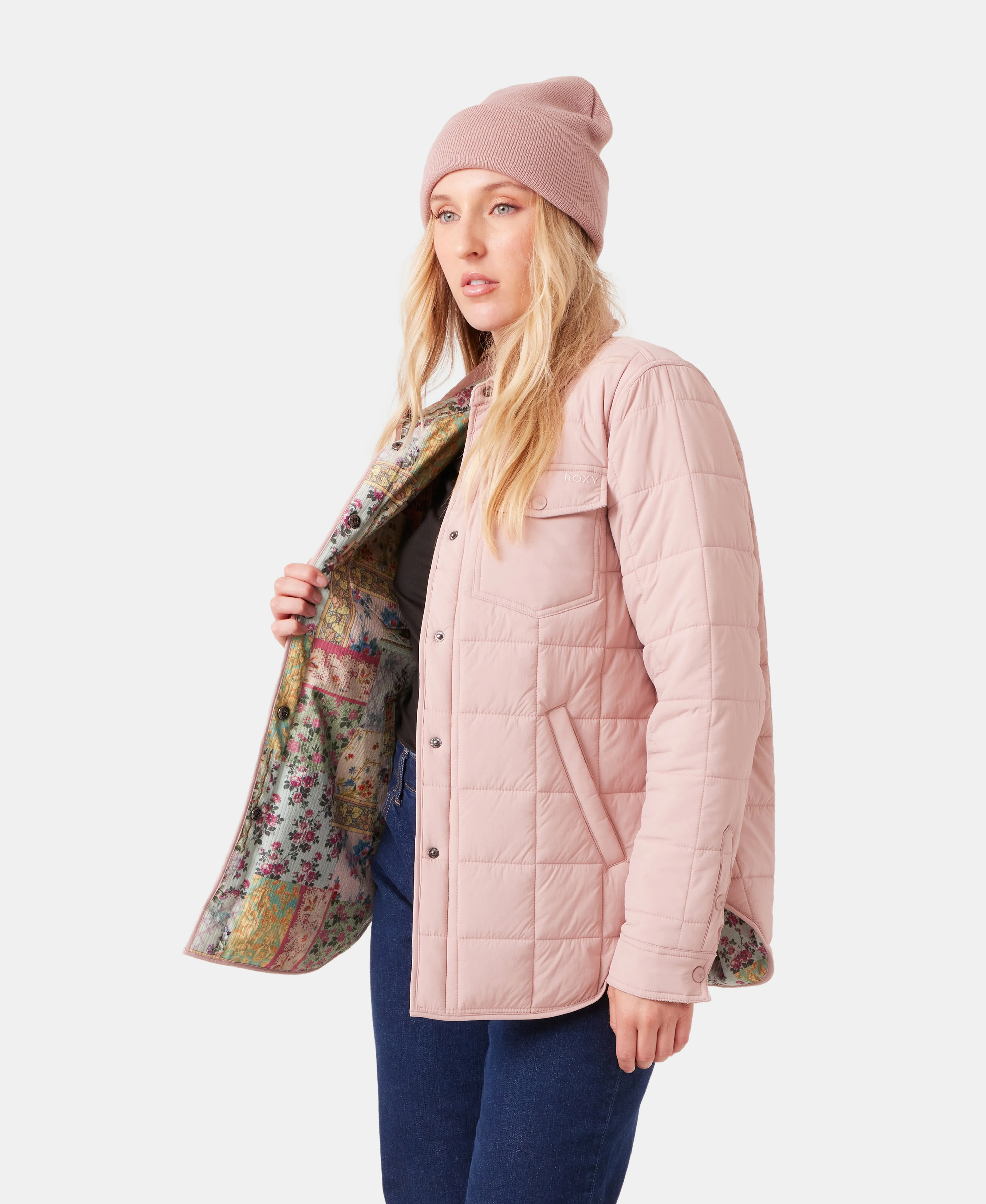 Alpine Quilted Shacket sold by Roxy product image thumbnail 3