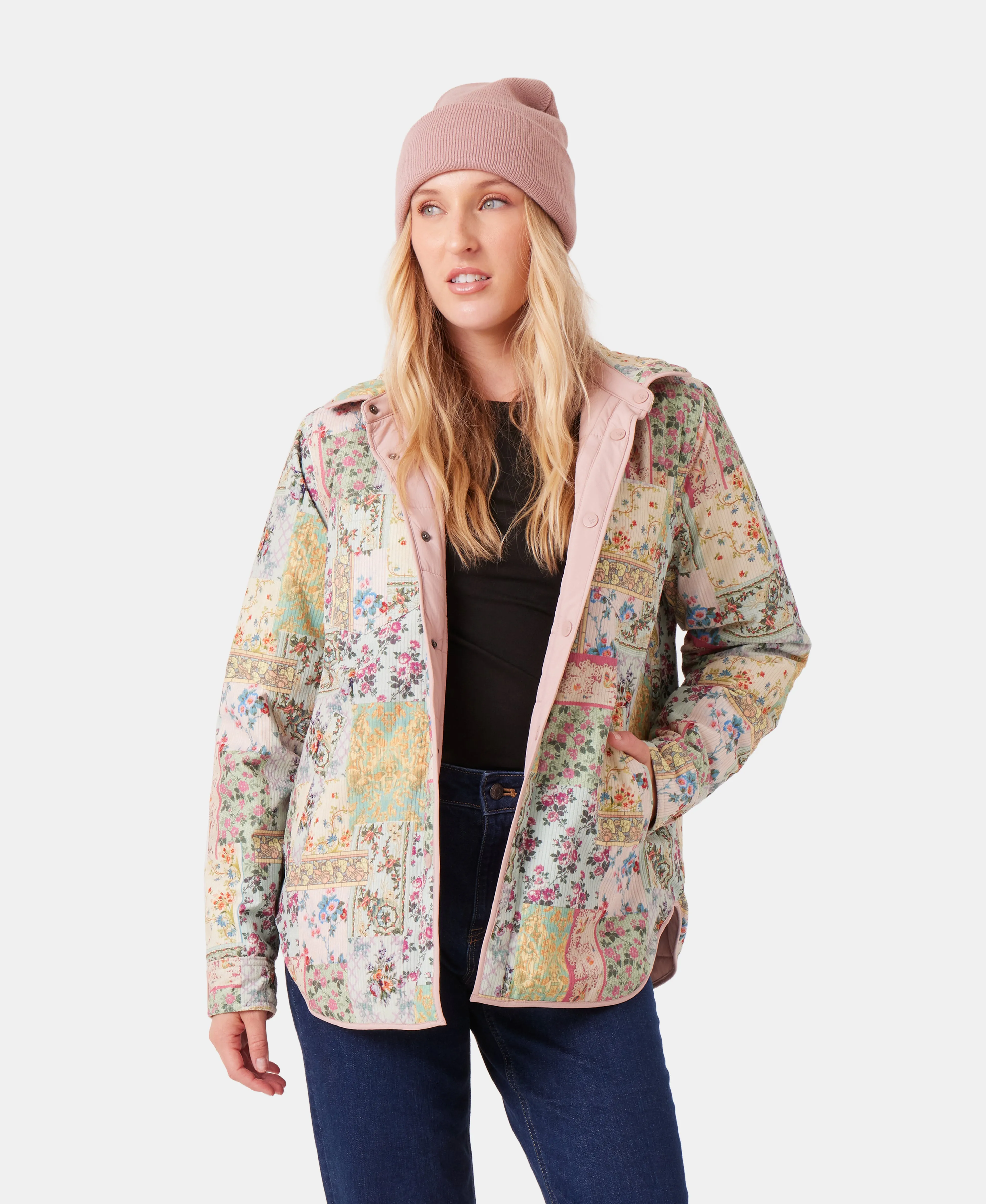Alpine Quilted Shacket sold by Roxy product image thumbnail 4
