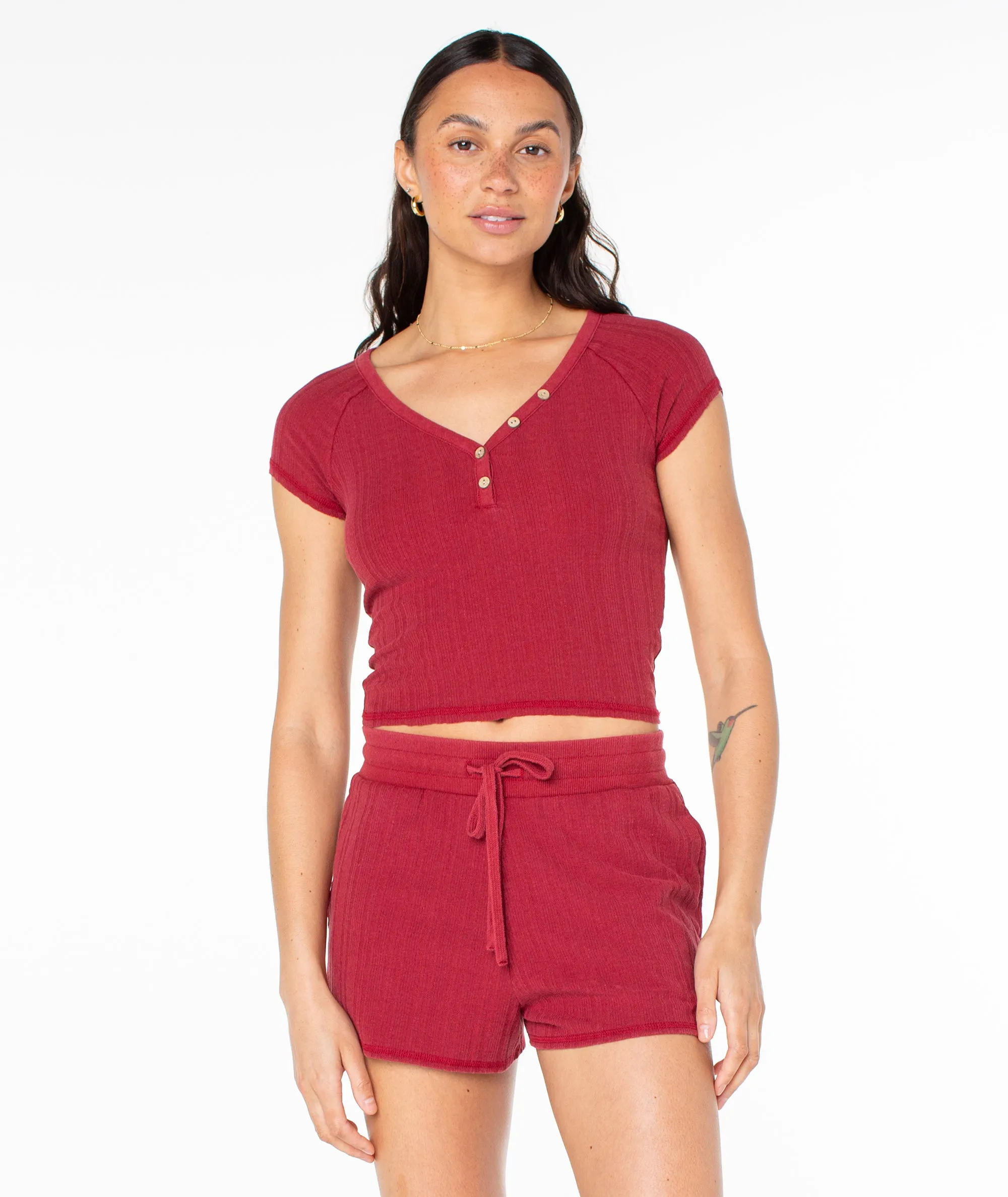 Coffee Date Top sold by Roxy