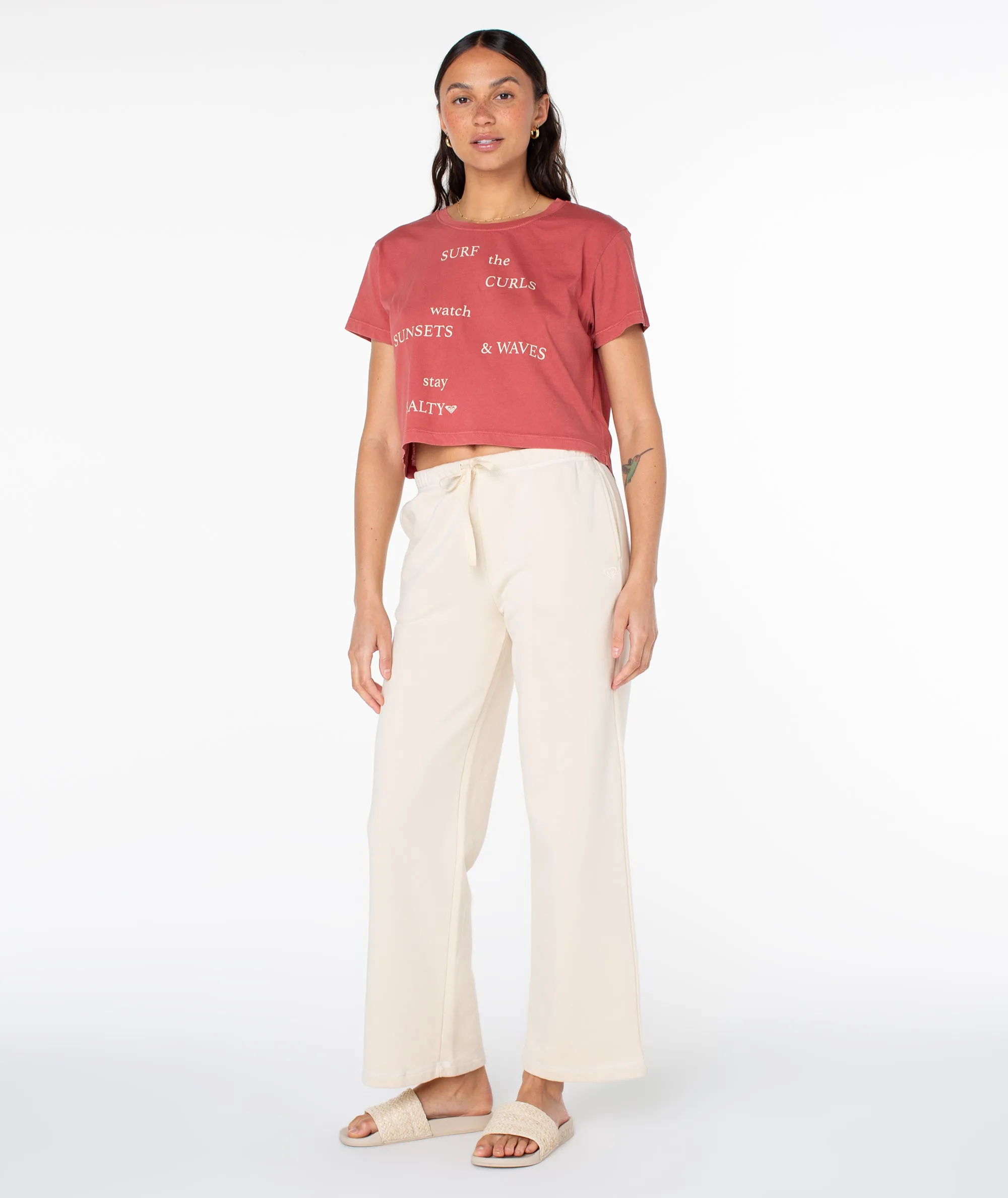 Surf Poem Cropped Boxy Tee sold by Roxy product image thumbnail 5