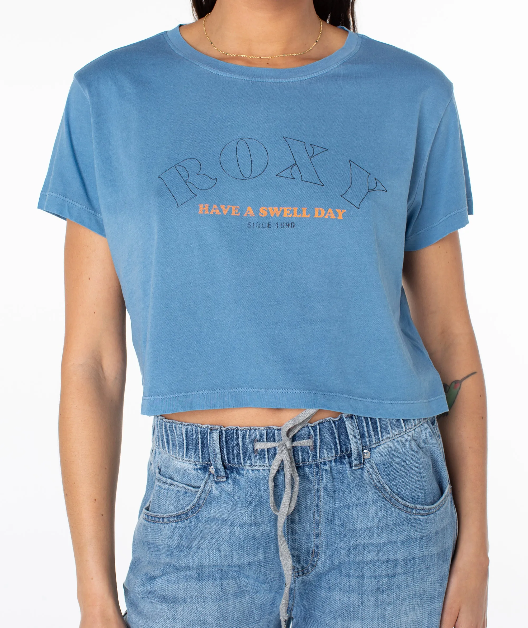 Swell Day Cropped Boxy Tee sold by Roxy product image thumbnail 4