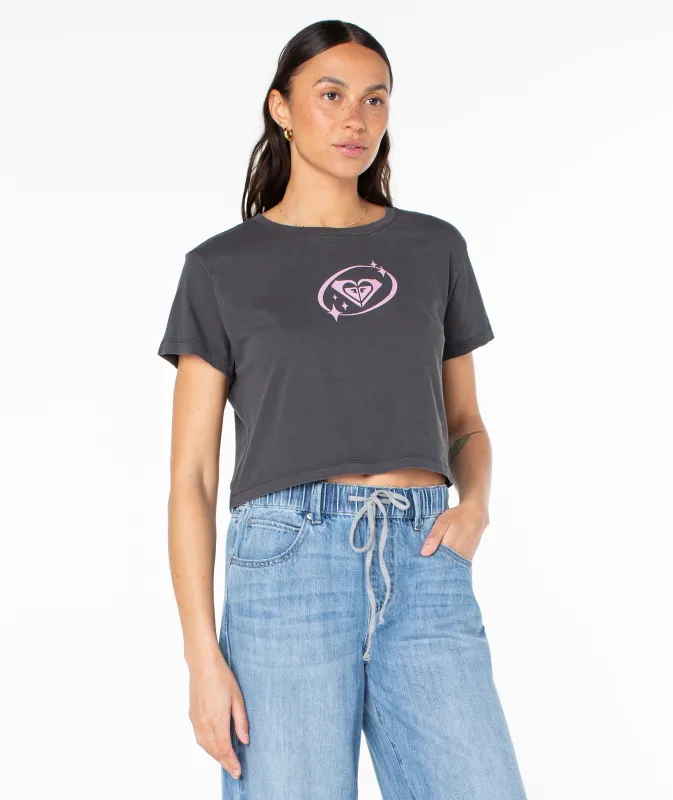 Saturn Classic Cropped Boxy Tee sold by Roxy