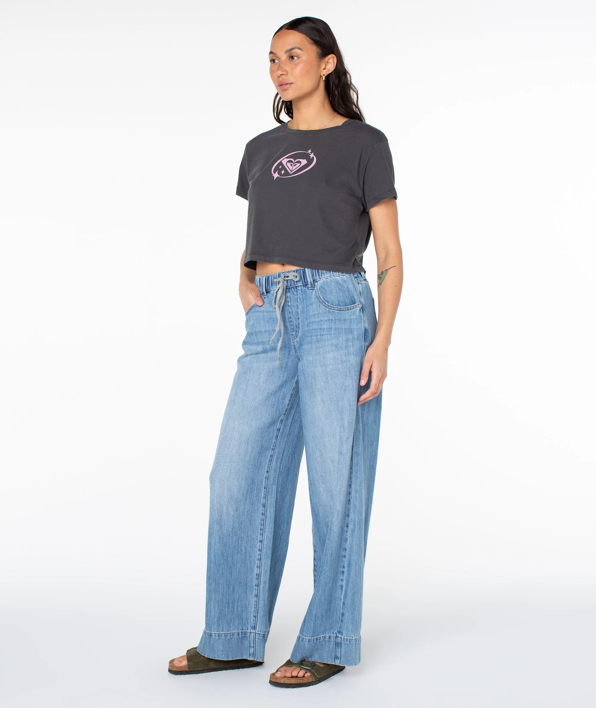 Saturn Classic Cropped Boxy Tee sold by Roxy product image thumbnail 5