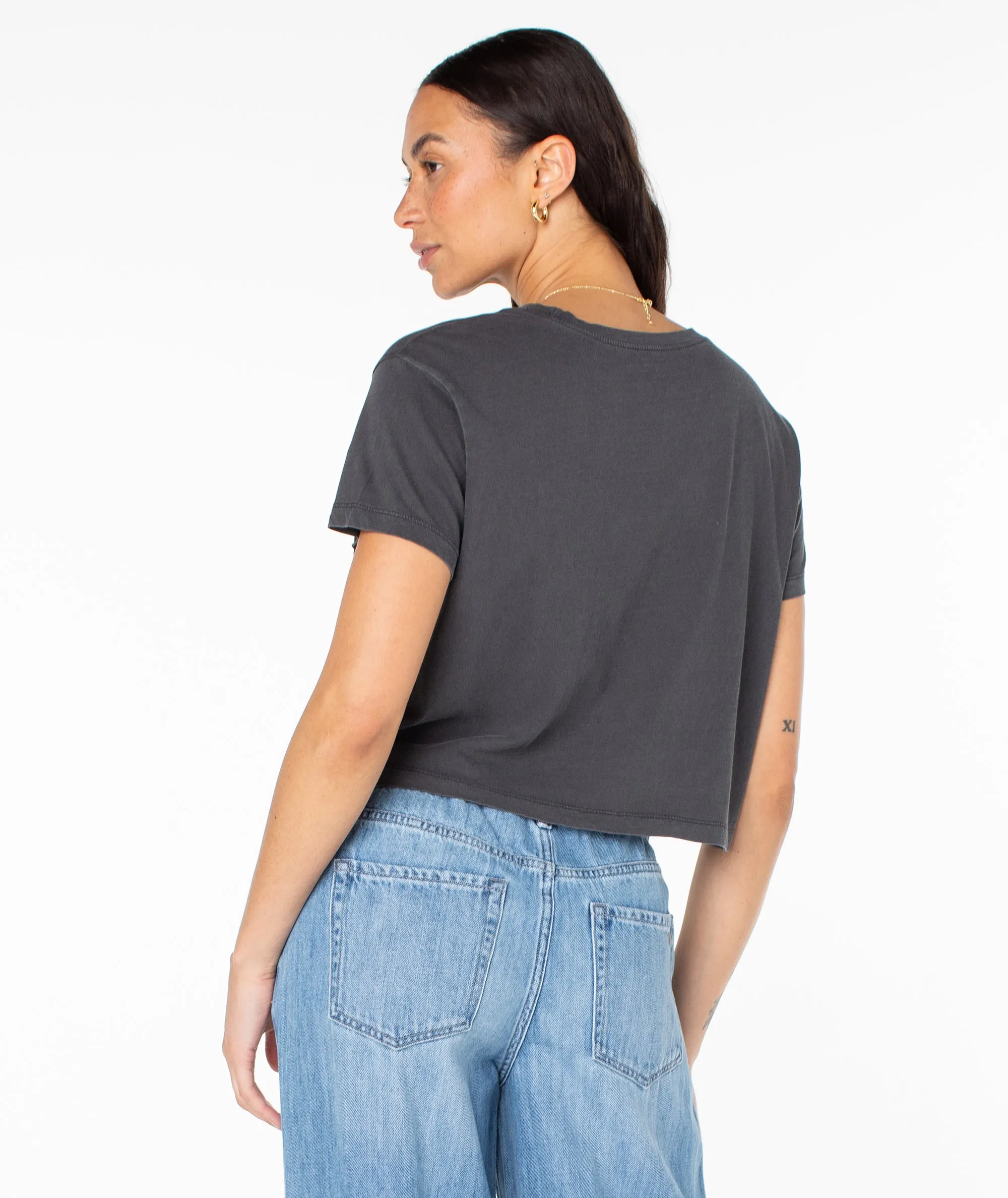 Saturn Classic Cropped Boxy Tee sold by Roxy product image thumbnail 3